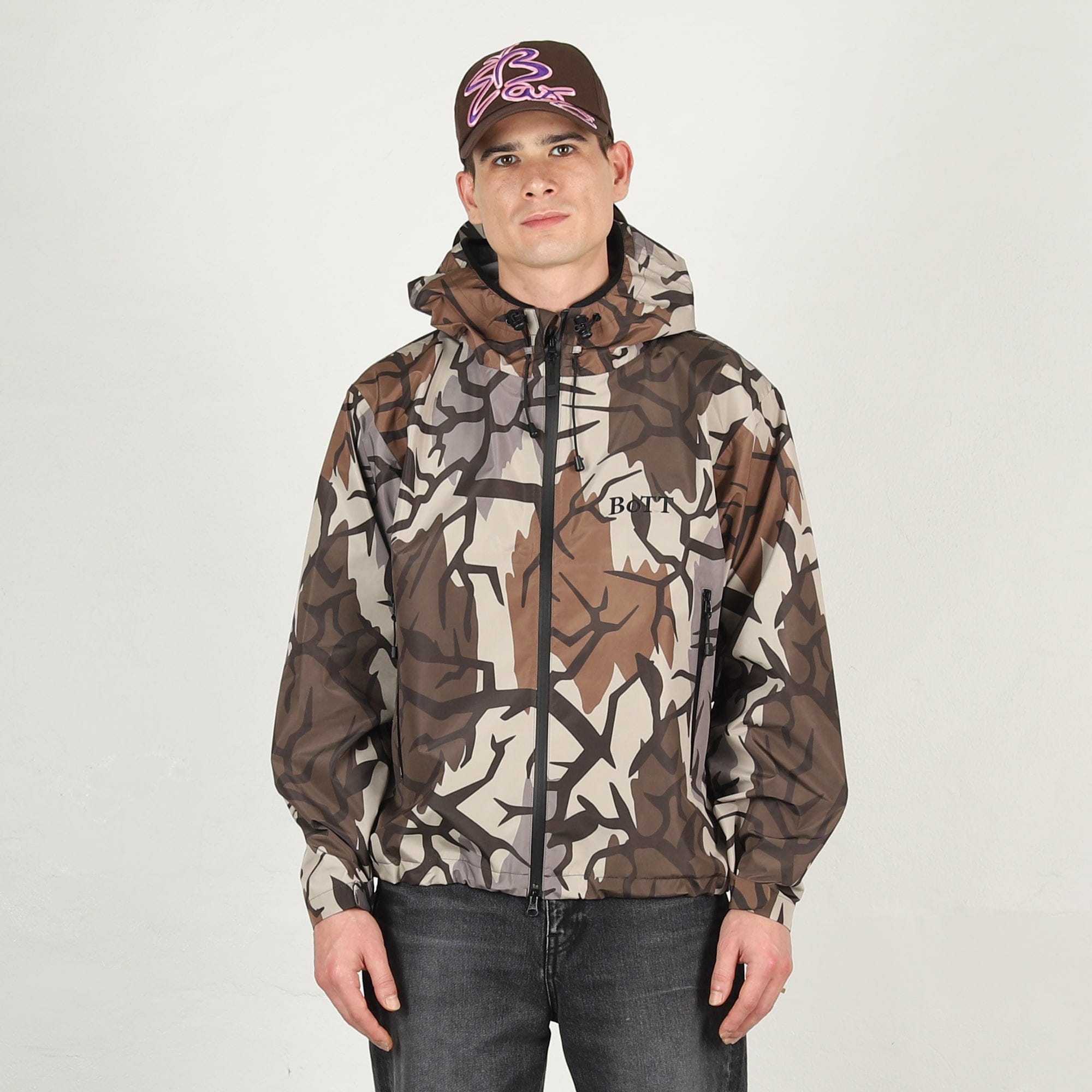 Bott Camo Shell Jacket - Brown