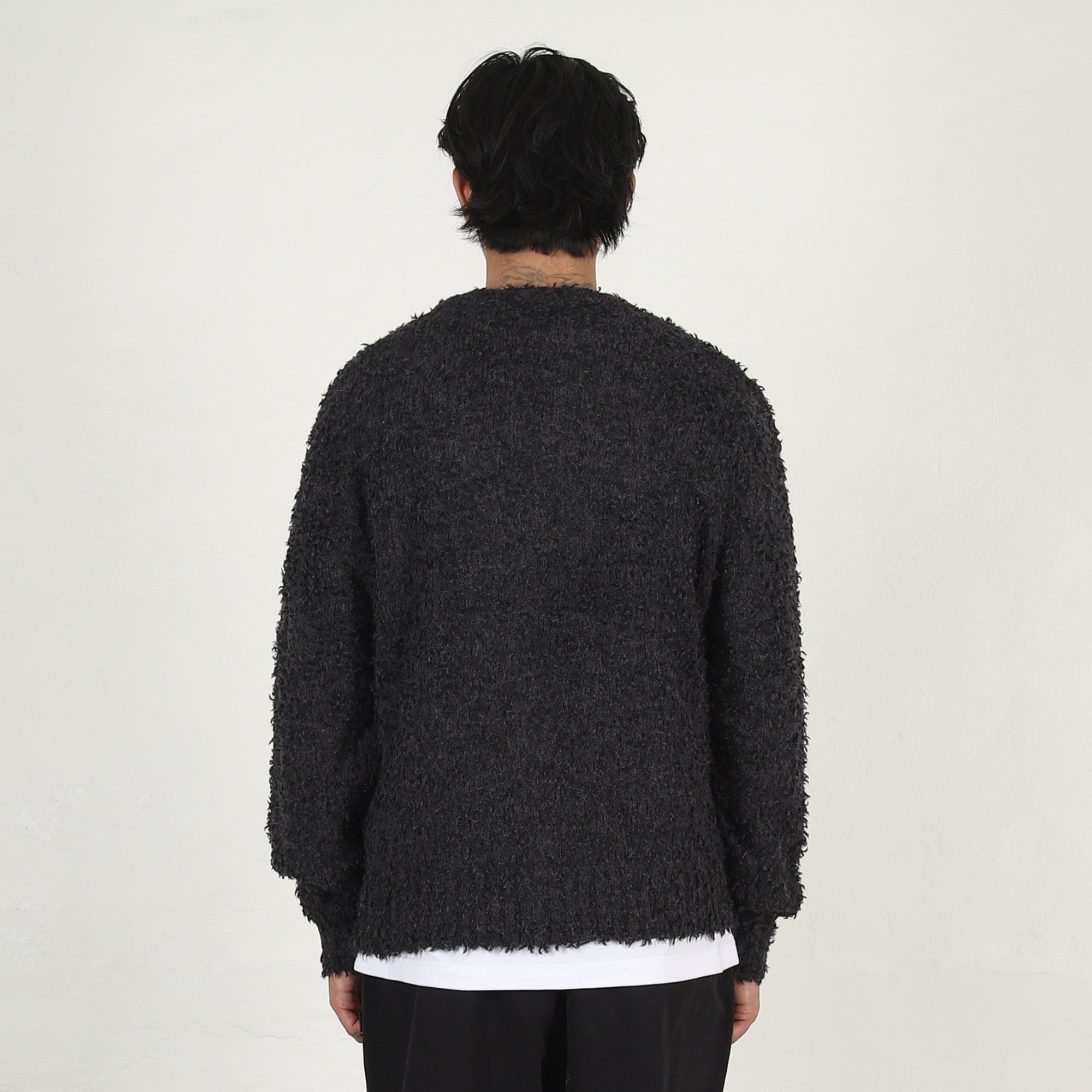 Stussy Textured Cardigan- Black