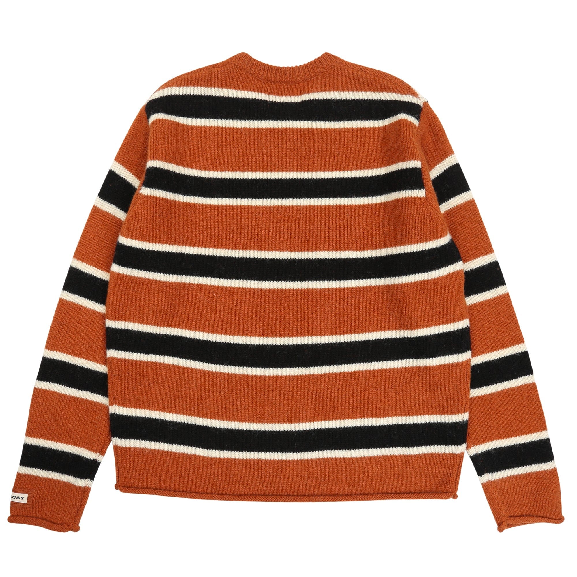 Stussy Striped Wool Sweater- Umber