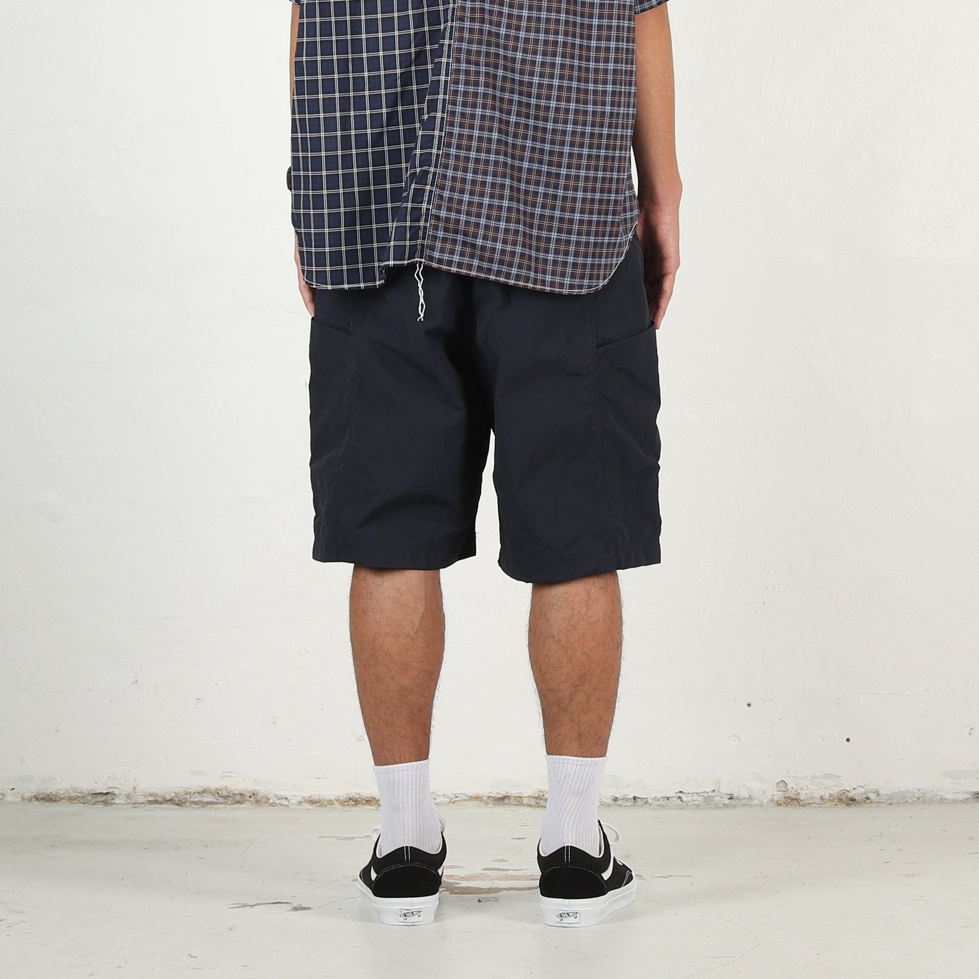 Cdg Homme Nylon Tussah Shorts - Navy