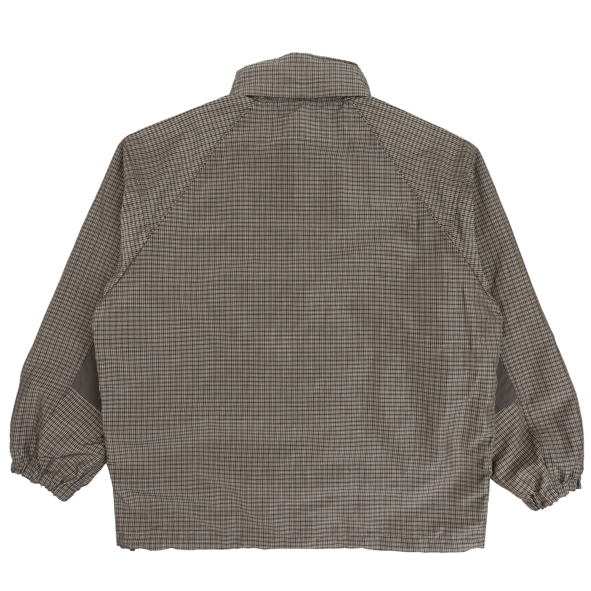 Cdg Homme Polyester Ramie Check Jacket - Khaki