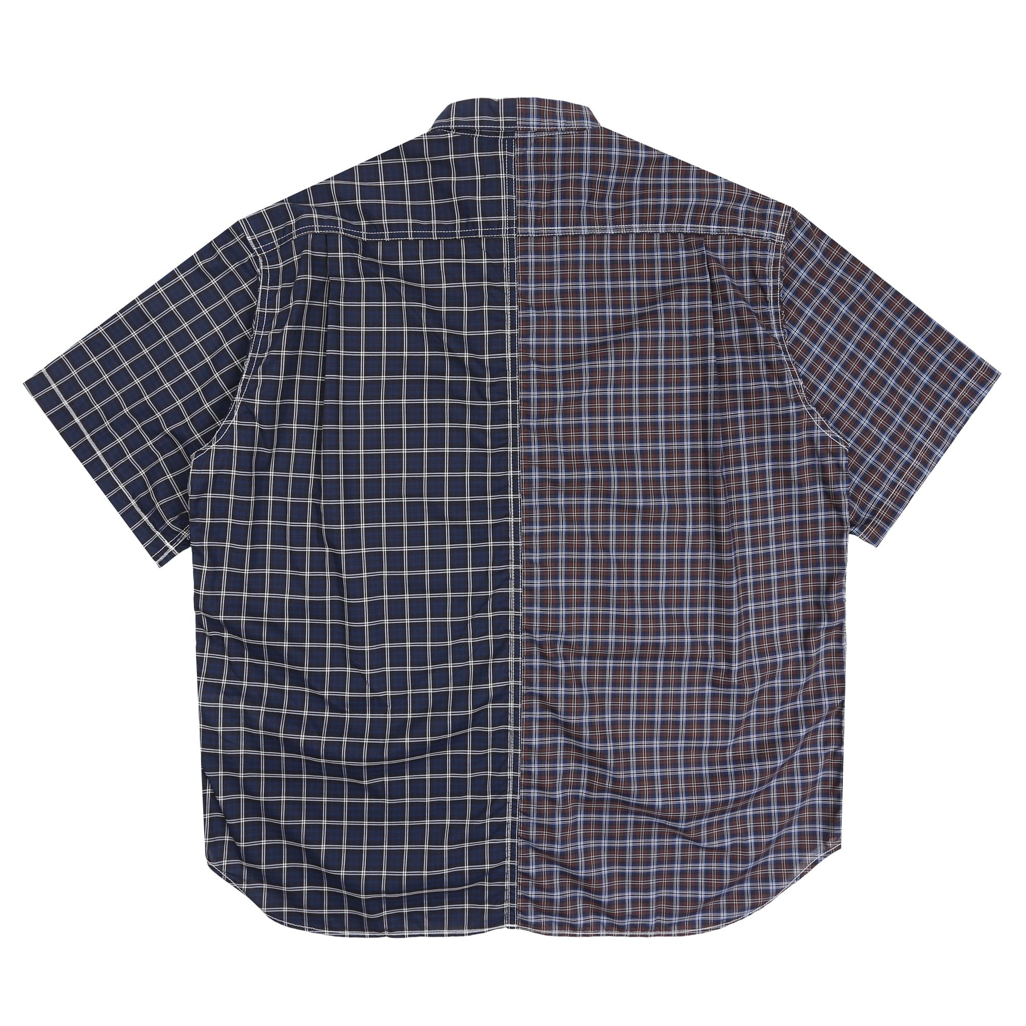 Cdg Homme Cotton Check Shirt - Navy/Black
