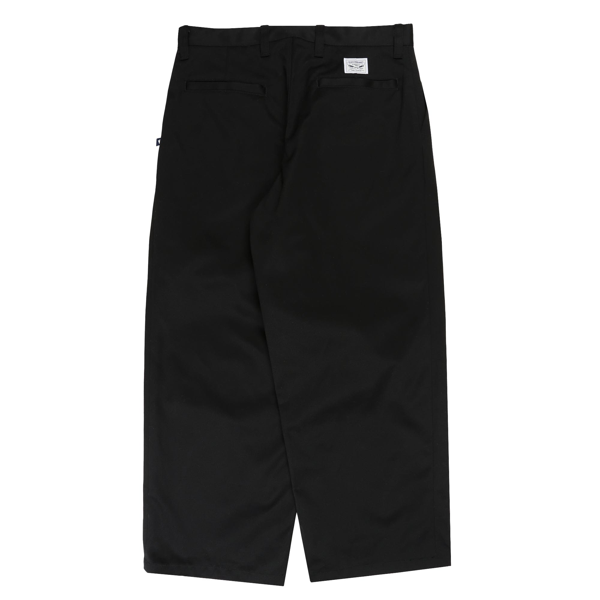 Descendant SF Twill Wide Trousers - Black