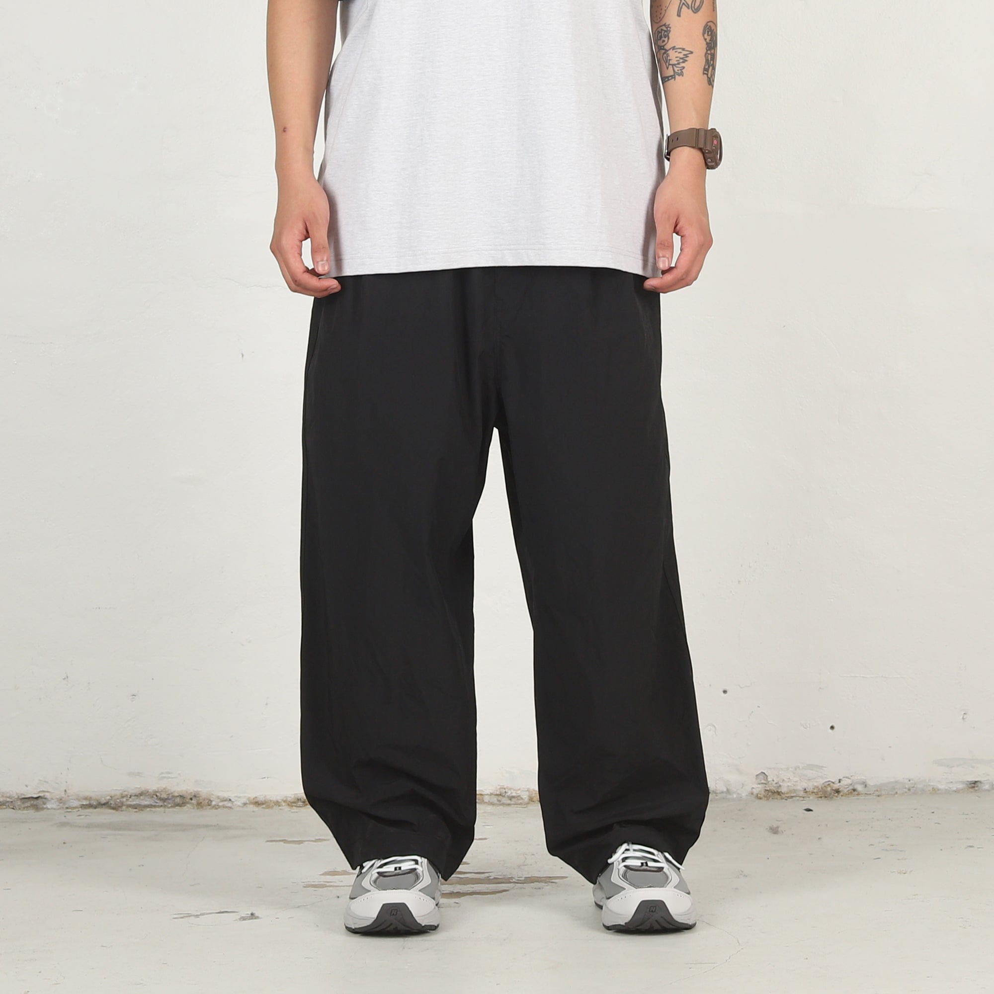CDG HOMME Polyester Weather Pants - Black