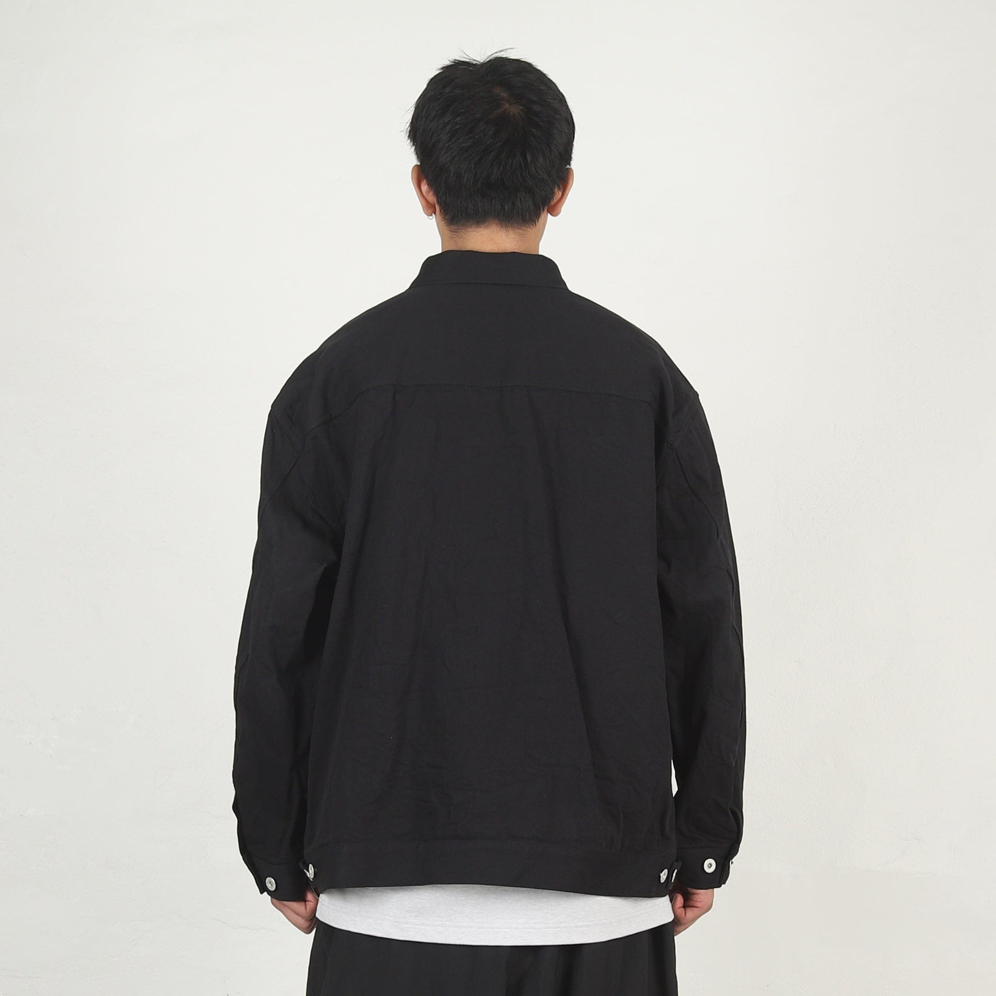 CDG HOMME Denim Garment Washed Jacket - Black