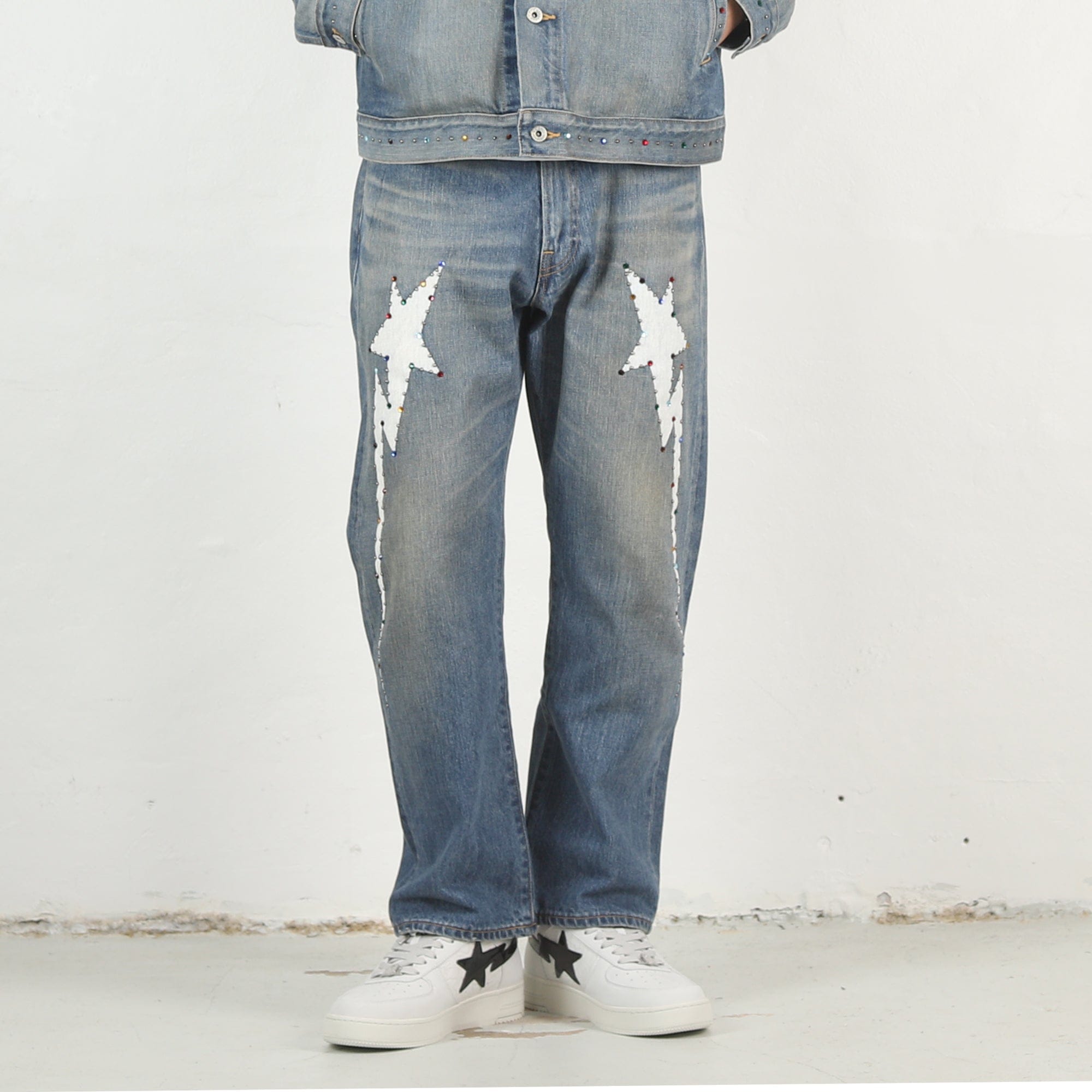 BAPE Color Stone 13 oz Denim Pants - Indigo