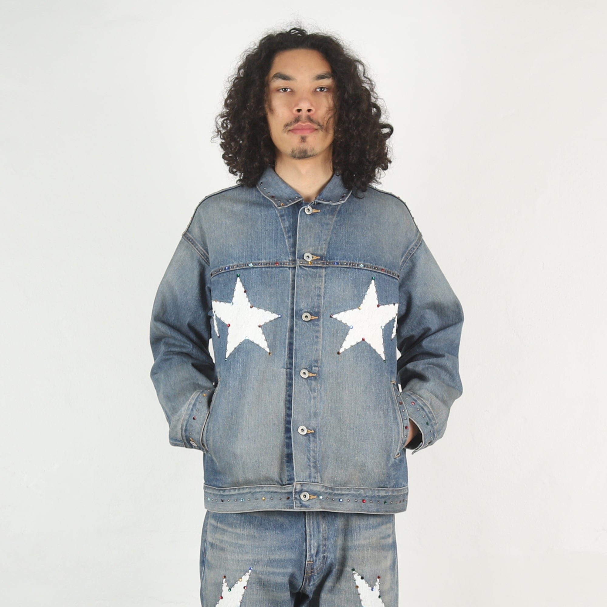 BAPE Color Stone Denim Jacket - Indigo