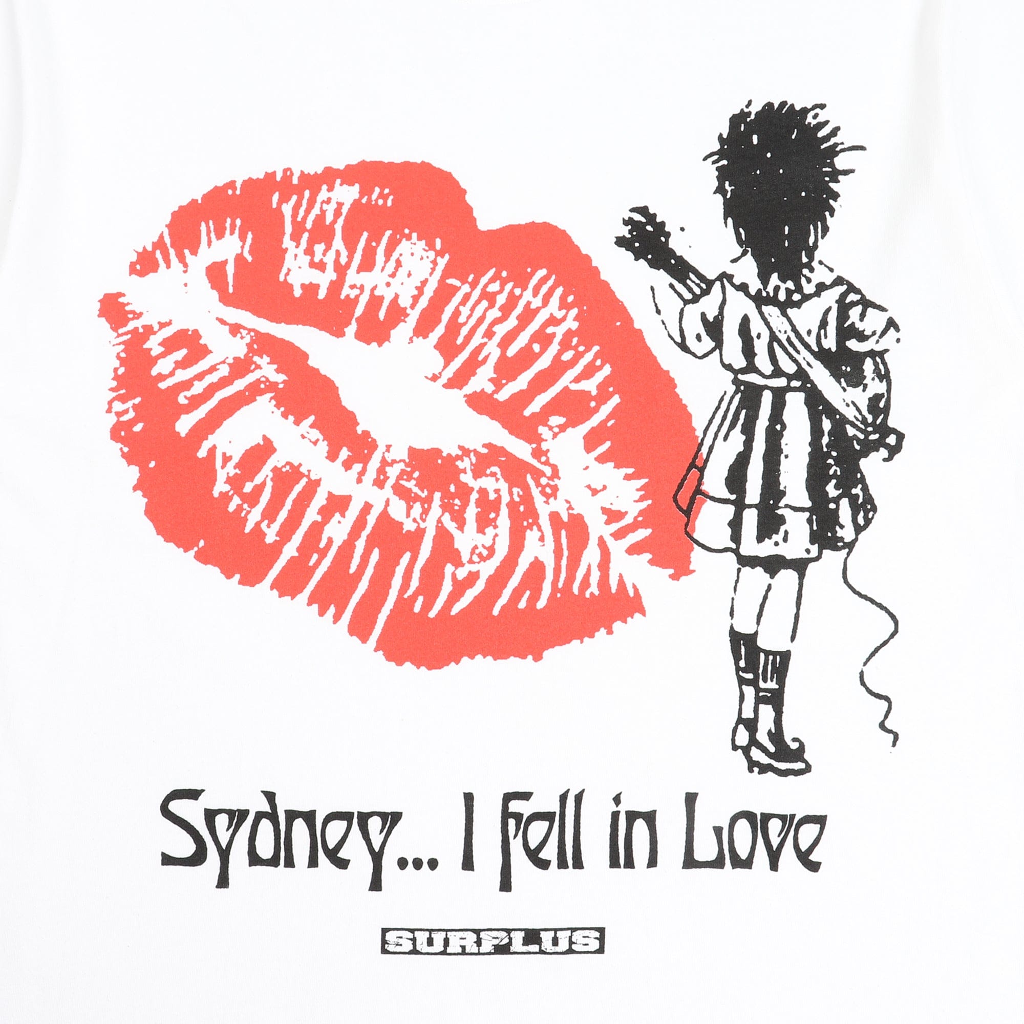 SURPLUS Fell In Love SS T-Shirt- White