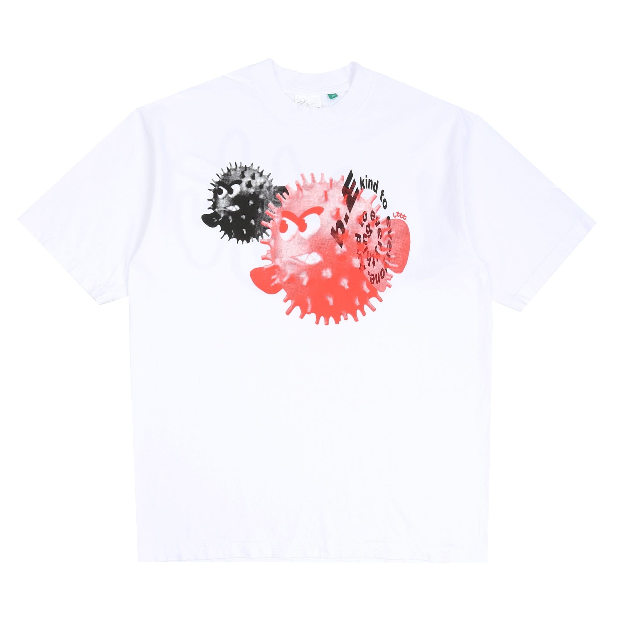Lttt b.Eautiful Puffy Fish T-Shirt - White