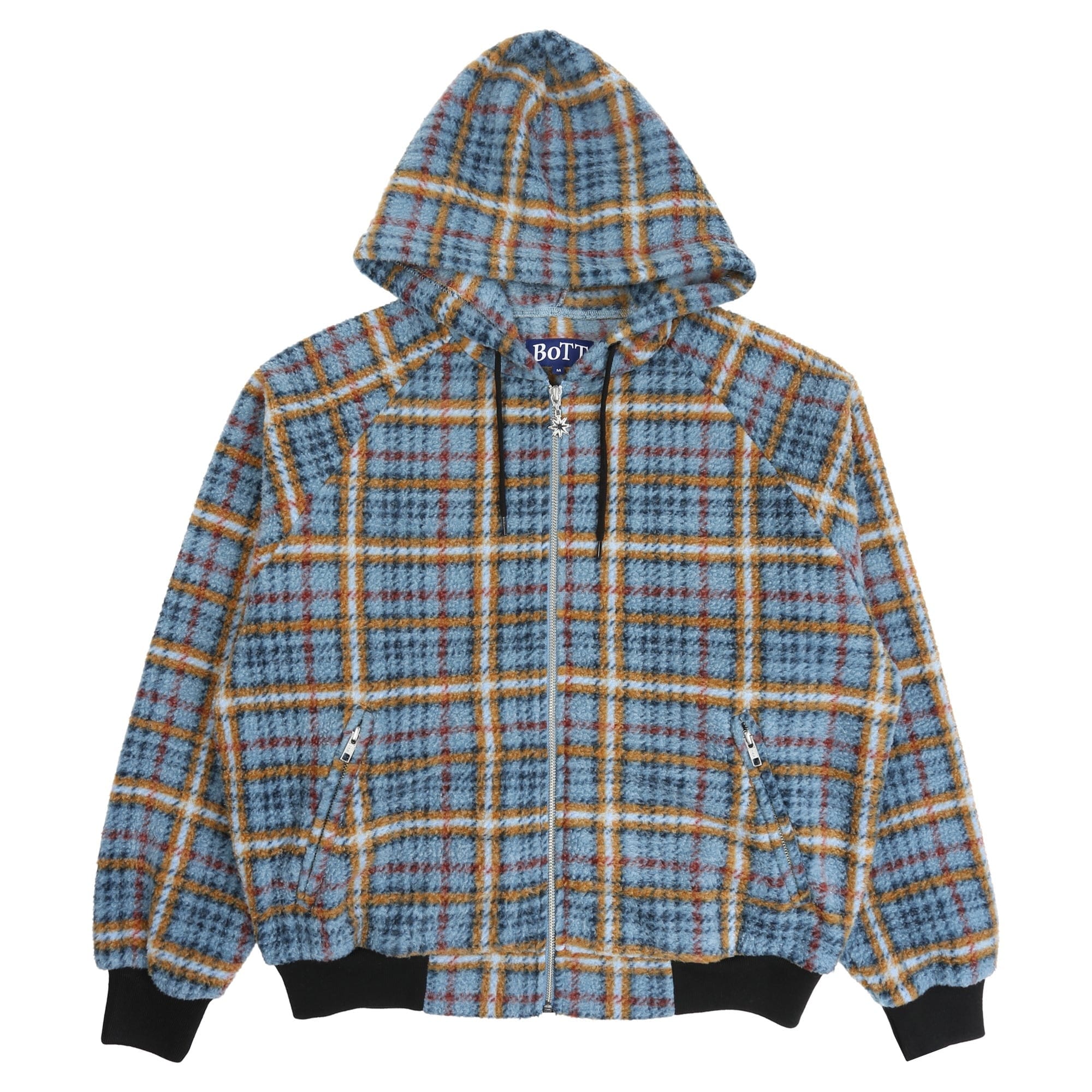Bott Fleece Zip Hoodie - Slate Blue