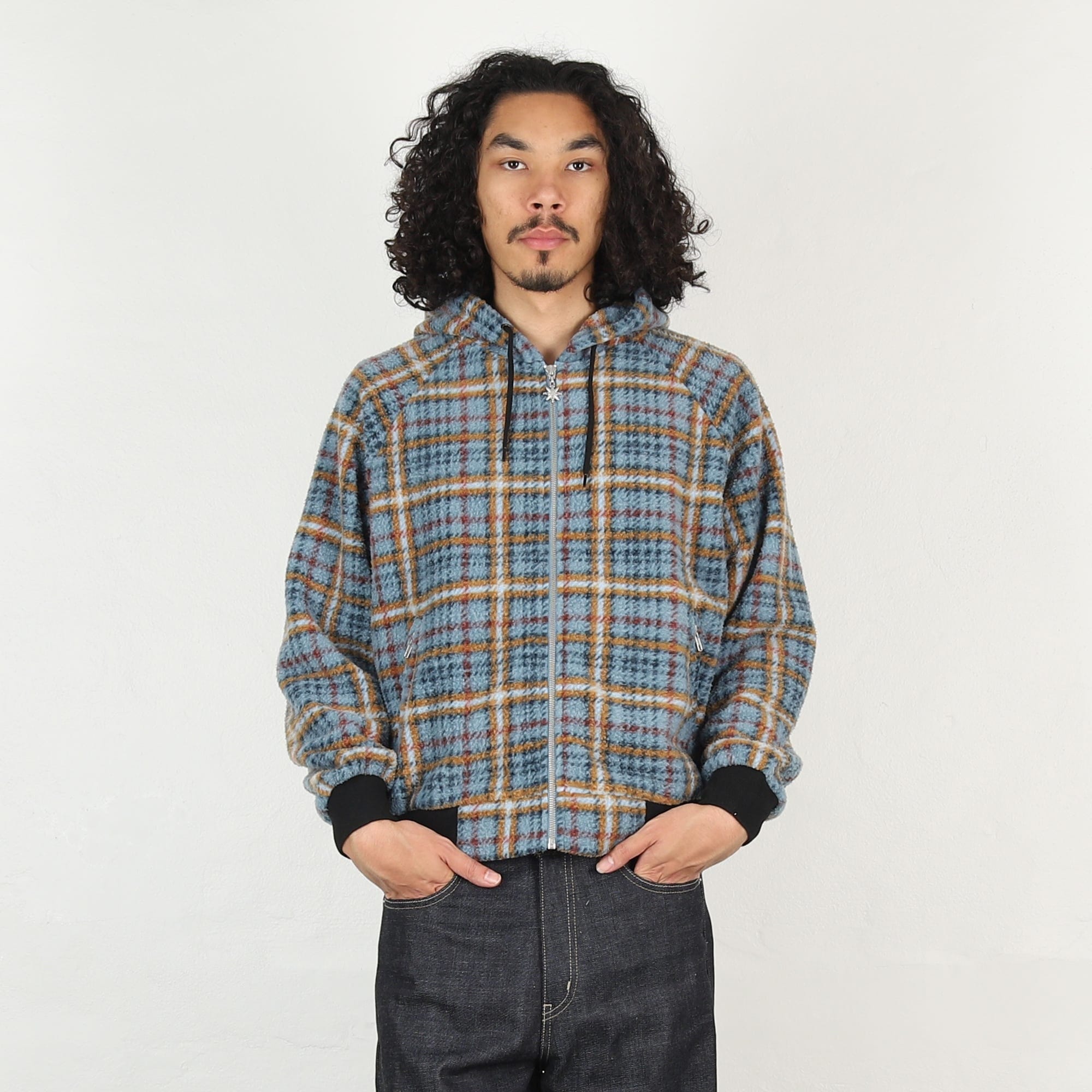 Bott Fleece Zip Hoodie - Slate Blue