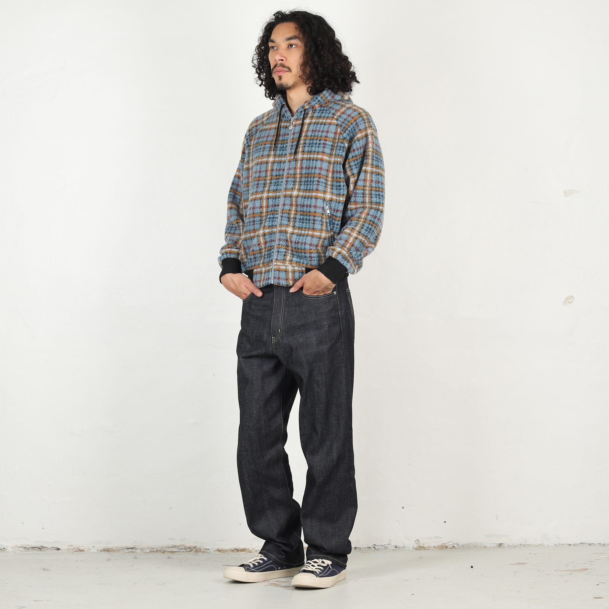 Bott Fleece Zip Hoodie - Slate Blue