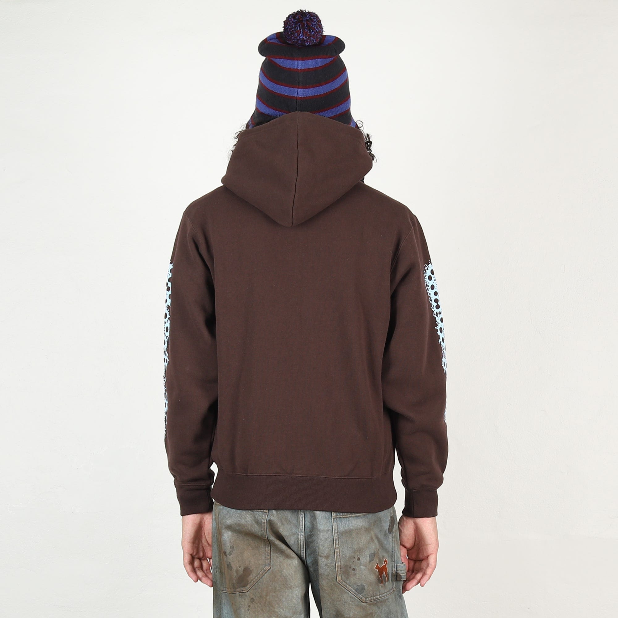 Bott Bang Logo Zip Hoodie - Brown