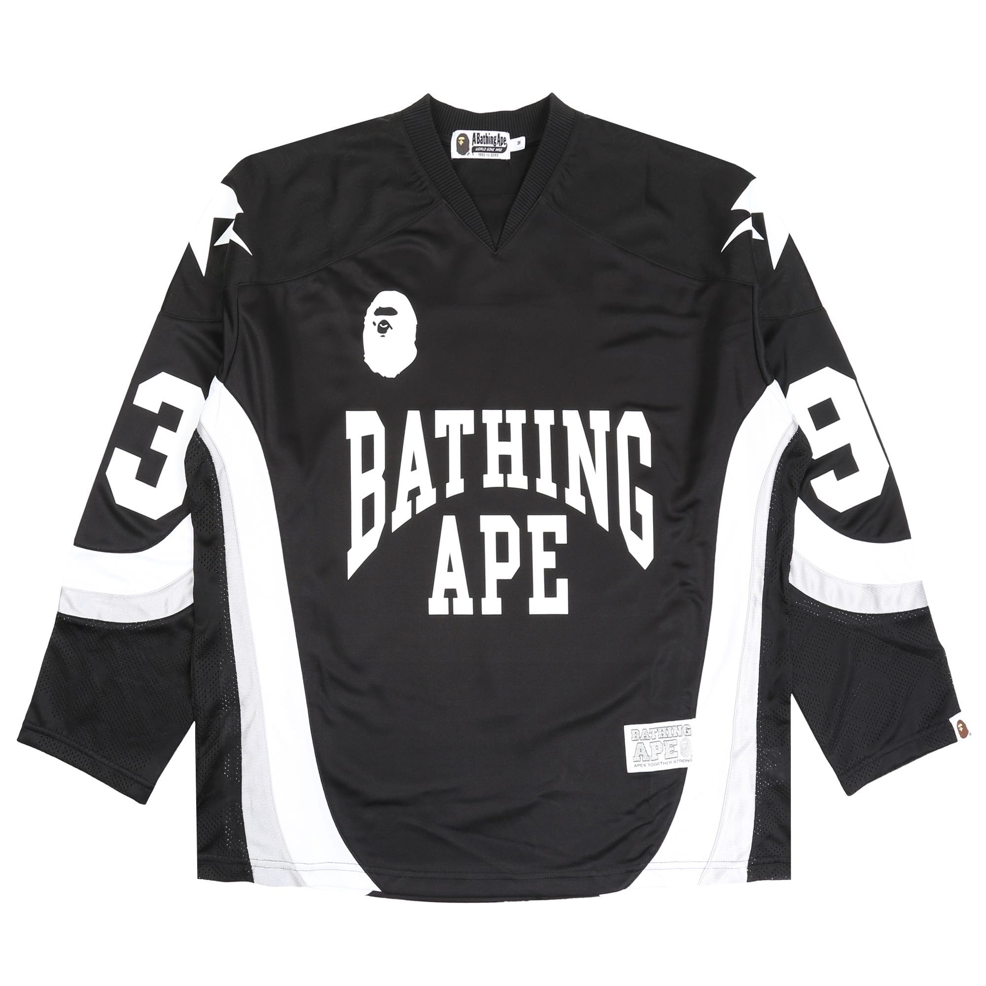 BAPE Line Camo Jacquard Ice Hockey Jersey - Black