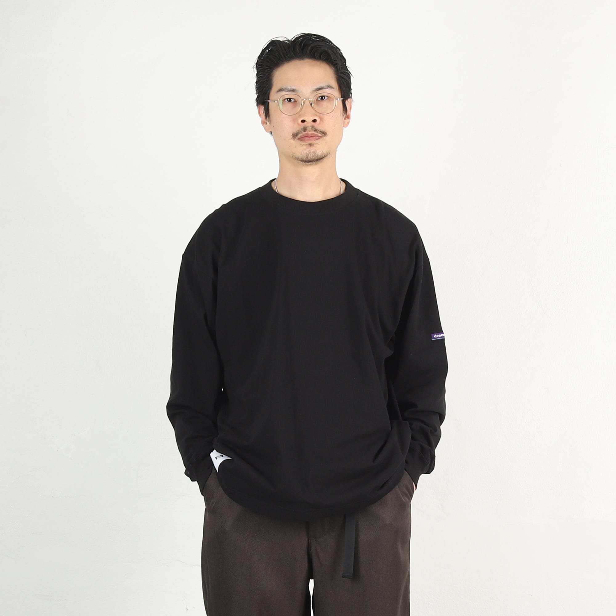Descendant Horizon Organic LS T-Shirt - Black