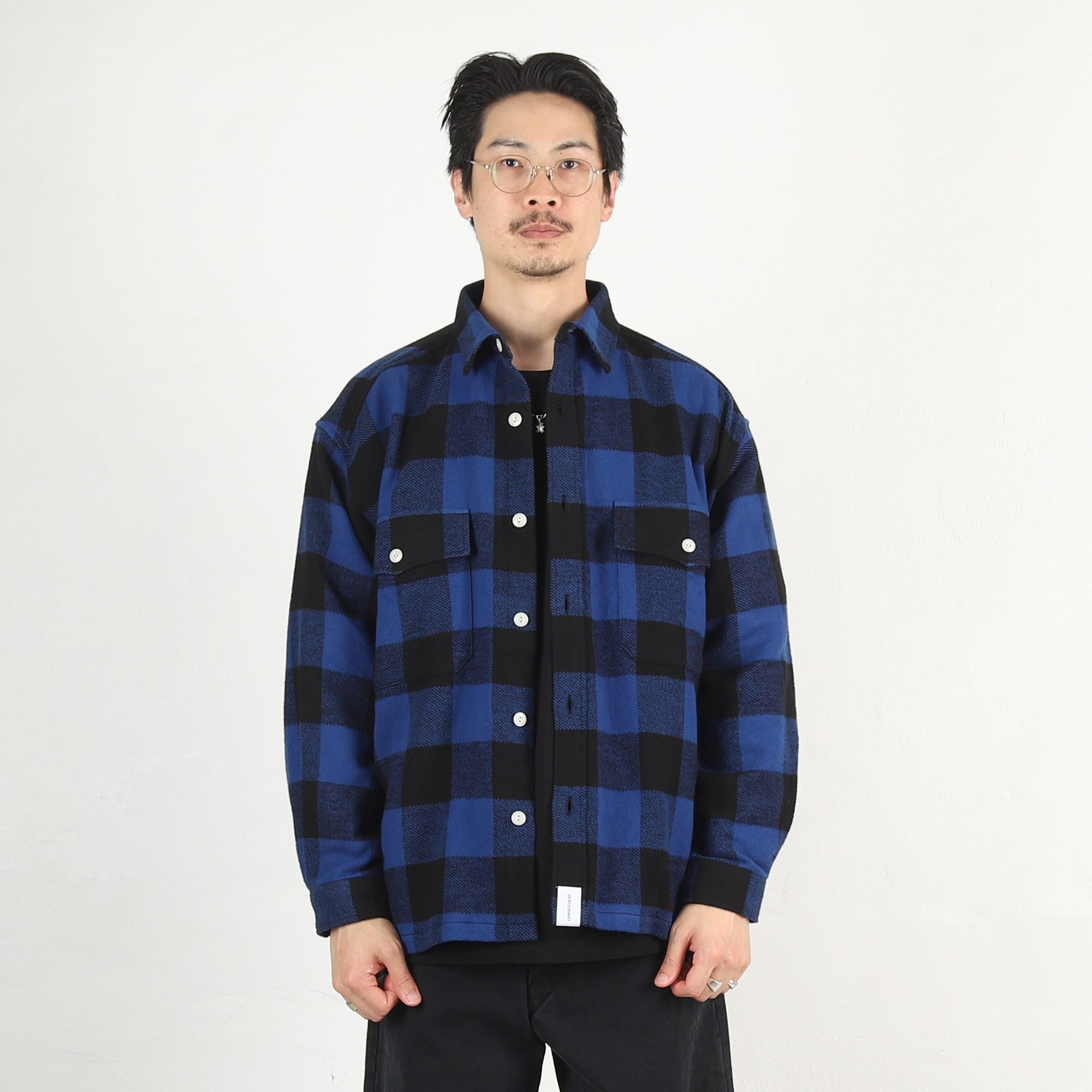 Descendant Vanning Plaid LS Shirt - Blue
