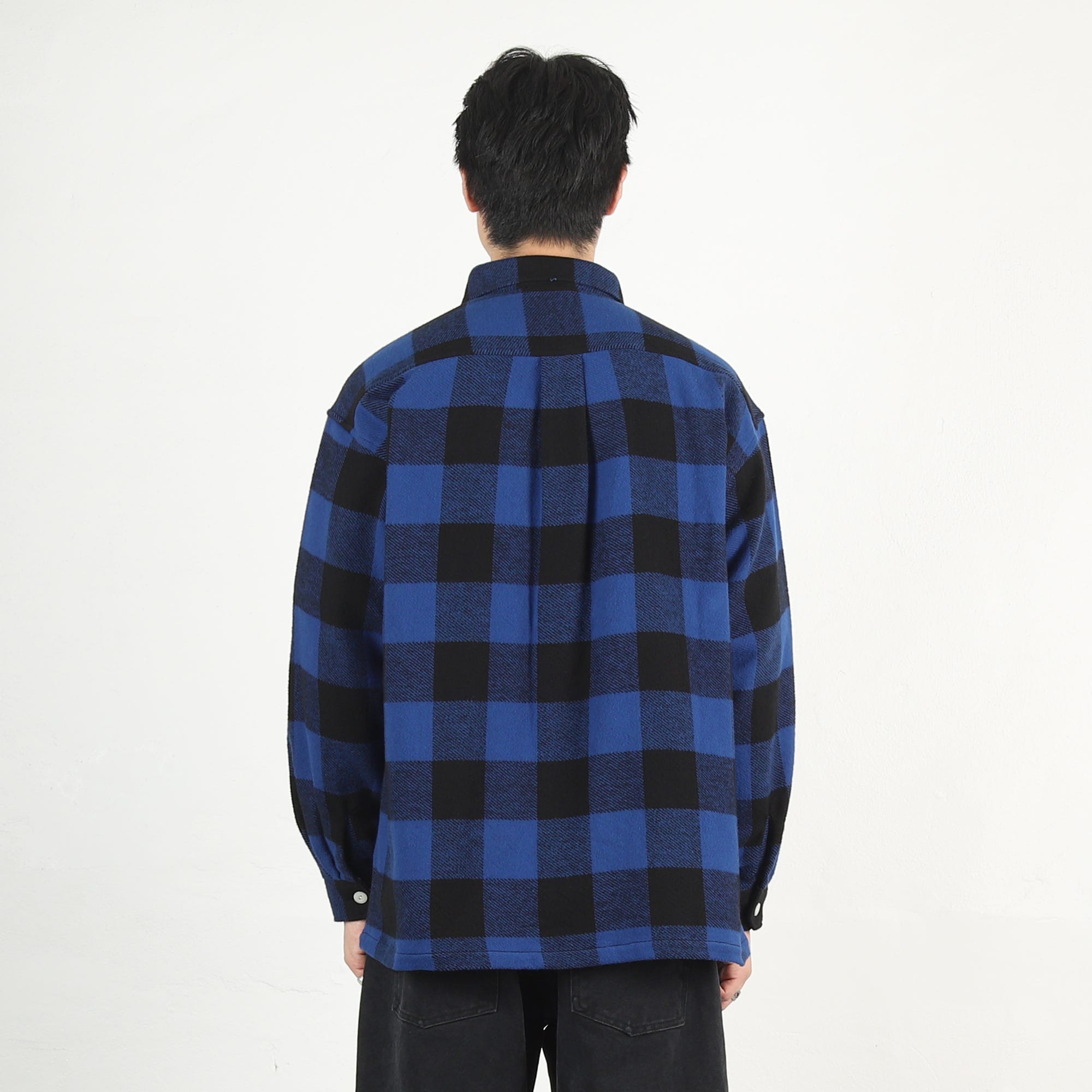 Descendant Vanning Plaid LS Shirt - Blue