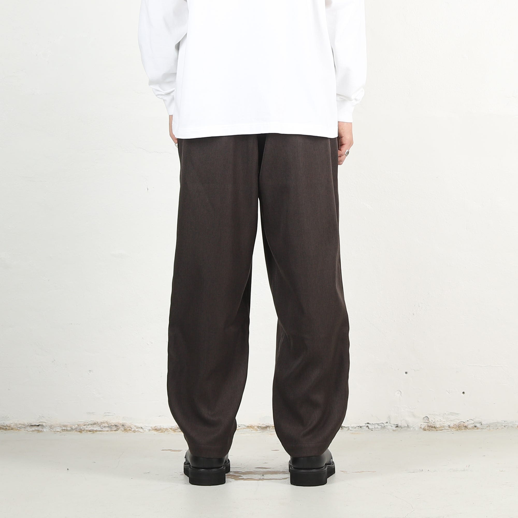 Descendant Clasp Webbing Trousers - Brown