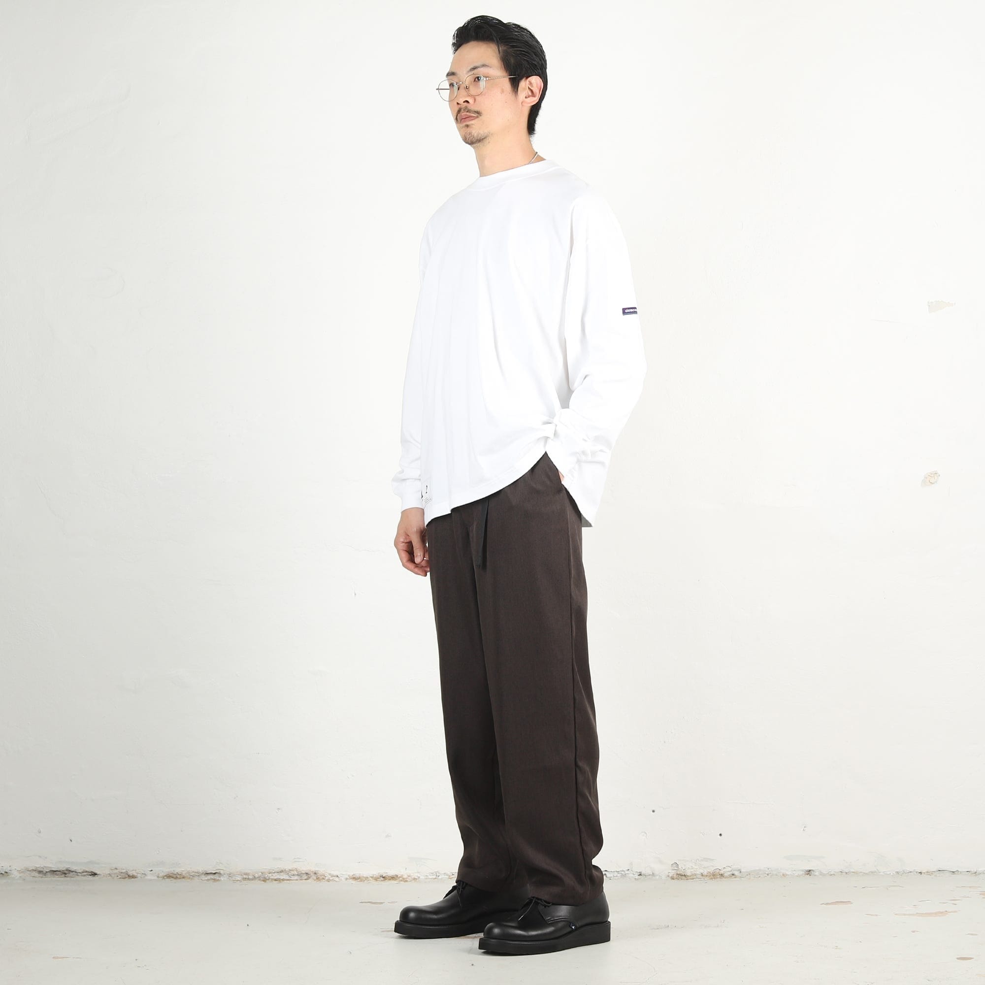 Descendant Clasp Webbing Trousers - Brown