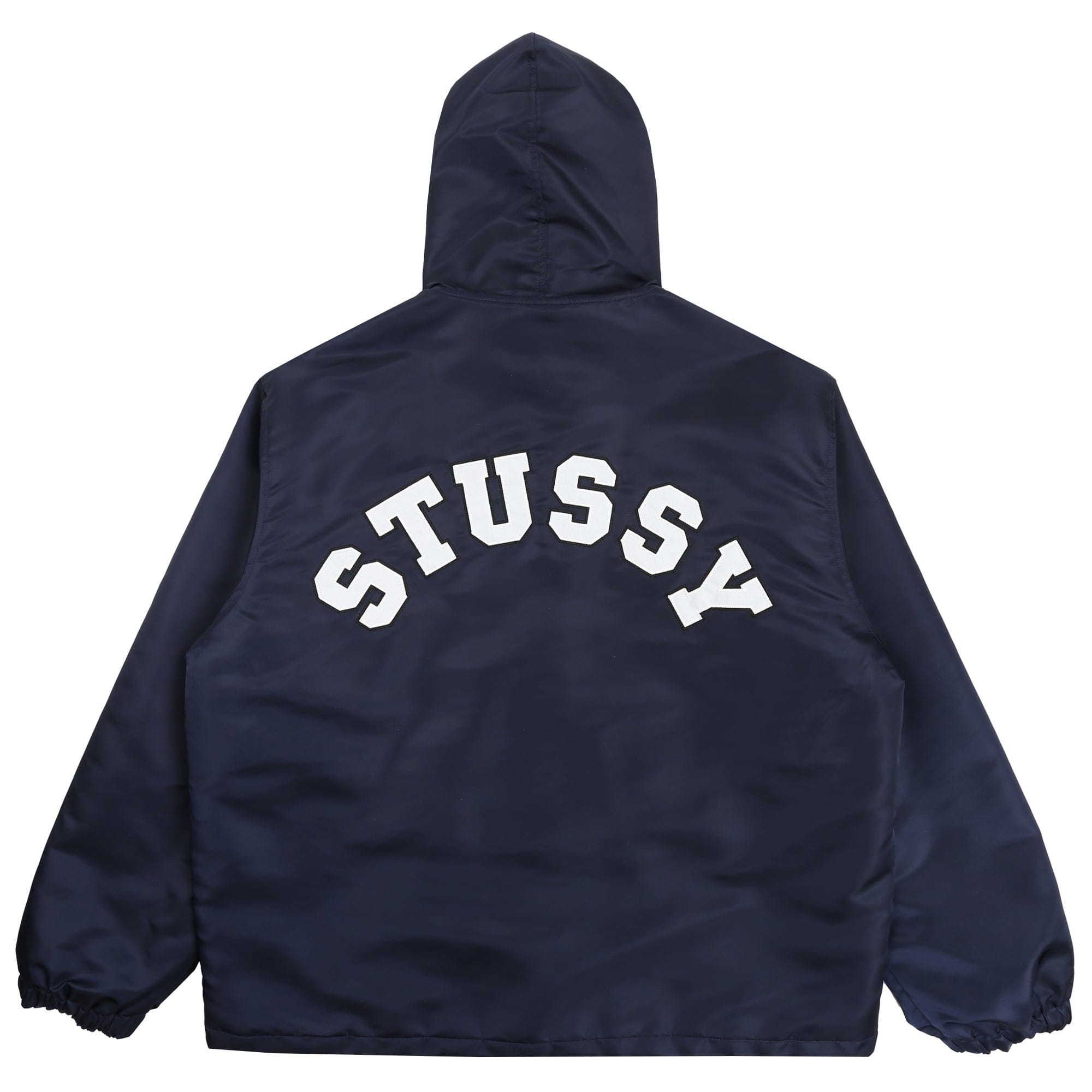 Stussy Hooded Coaches Jacket- Navy