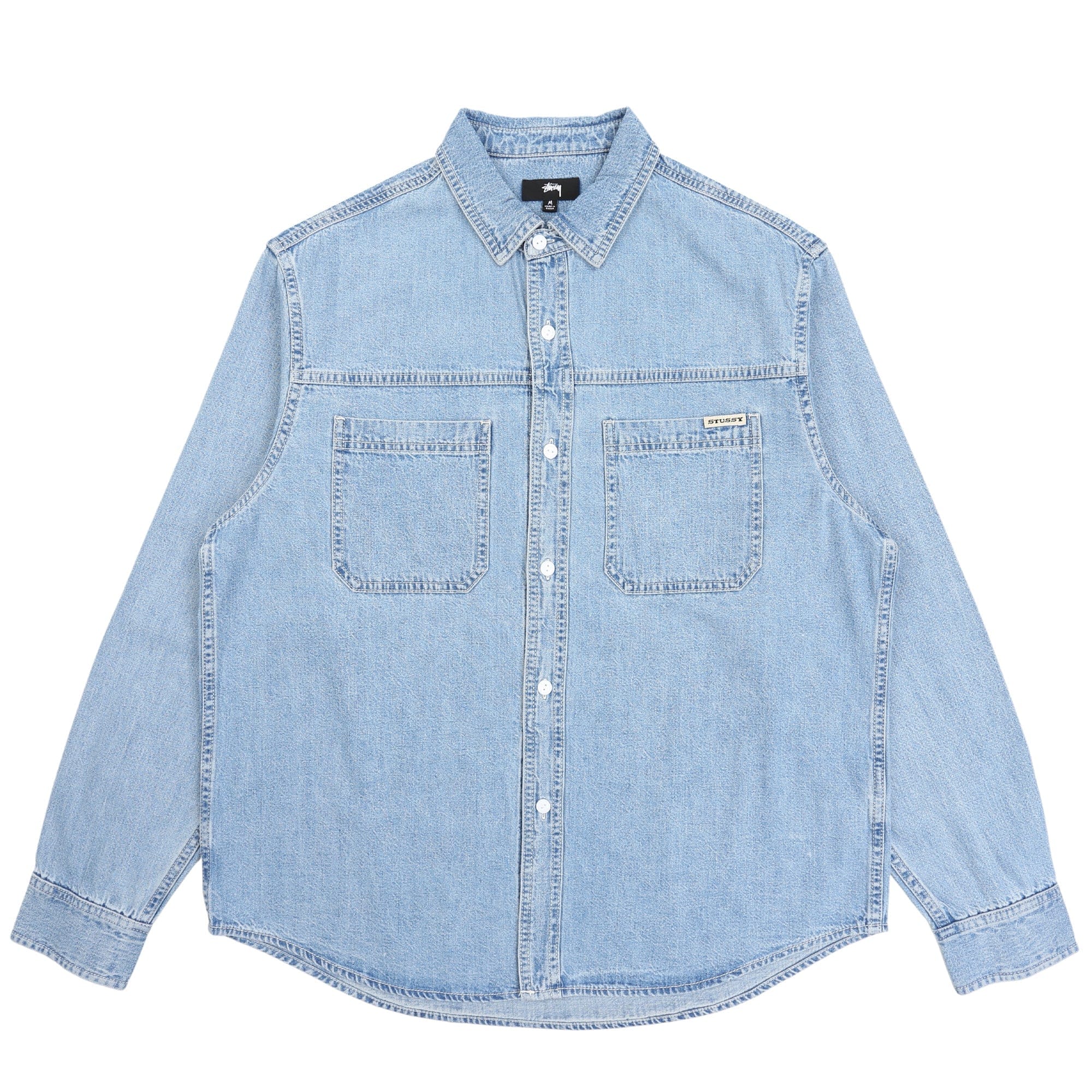 Stussy Work Denim Shirt- Light Denim