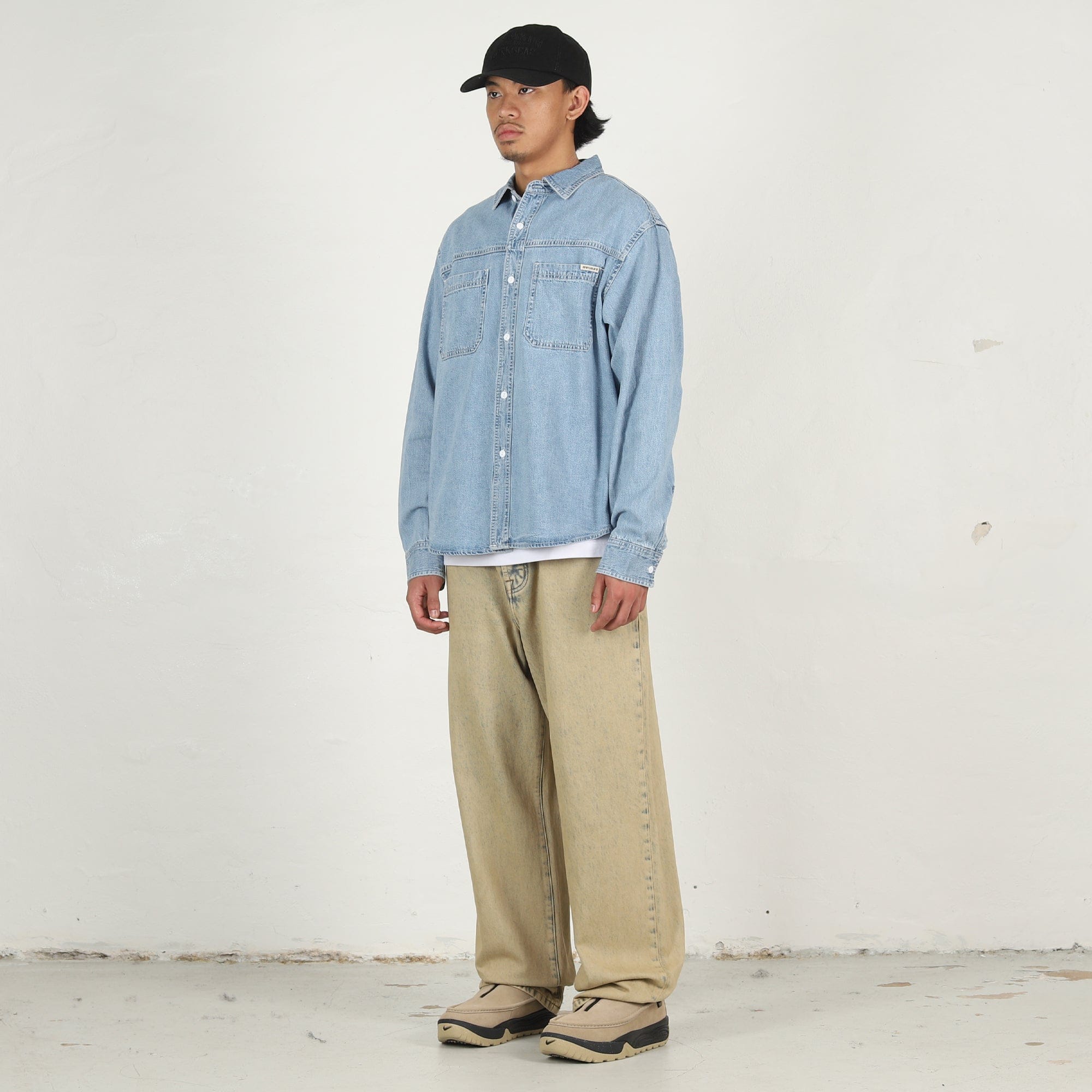 Stussy Work Denim Shirt- Light Denim