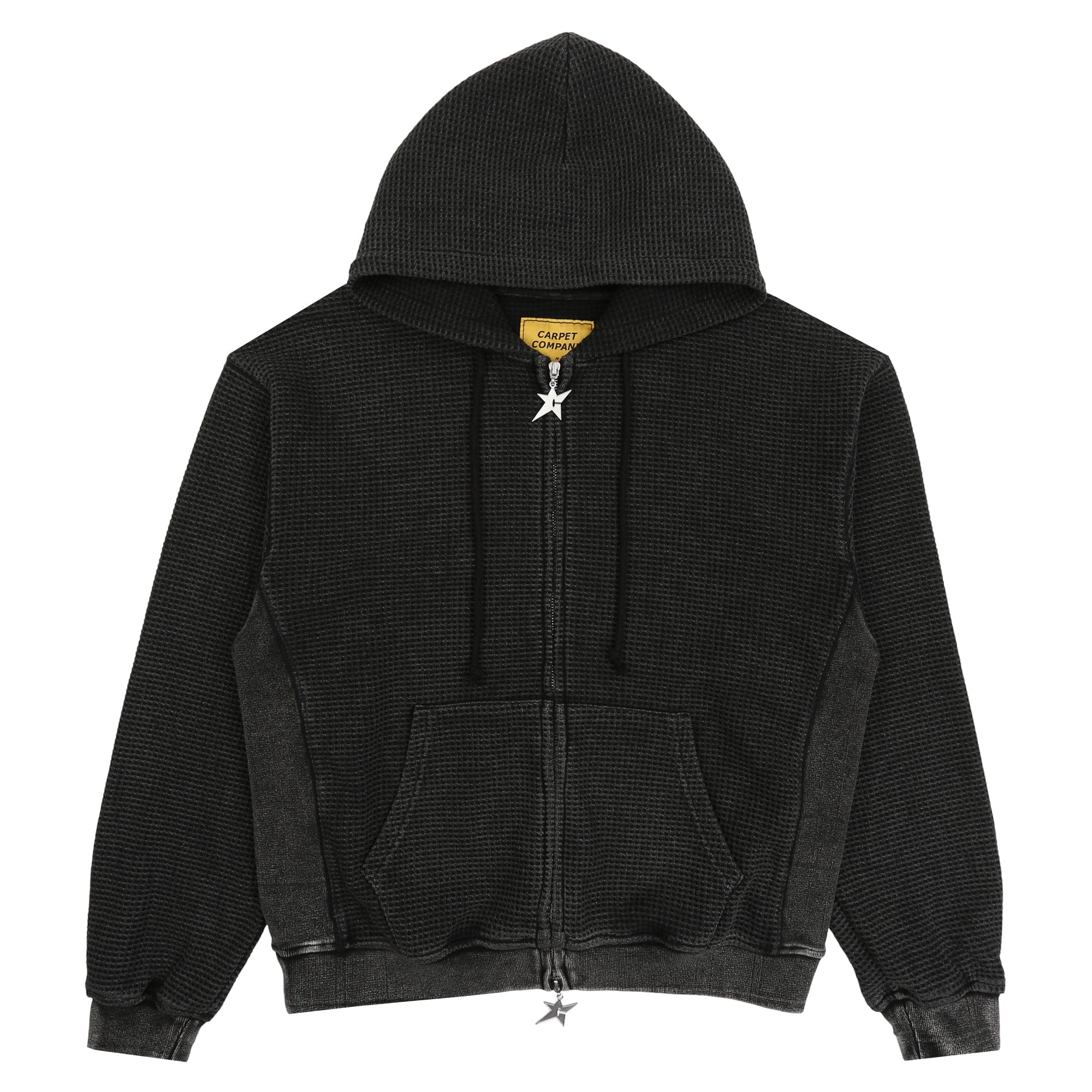 Carpet C-Star Double Zip Thermal Hoodie - Black