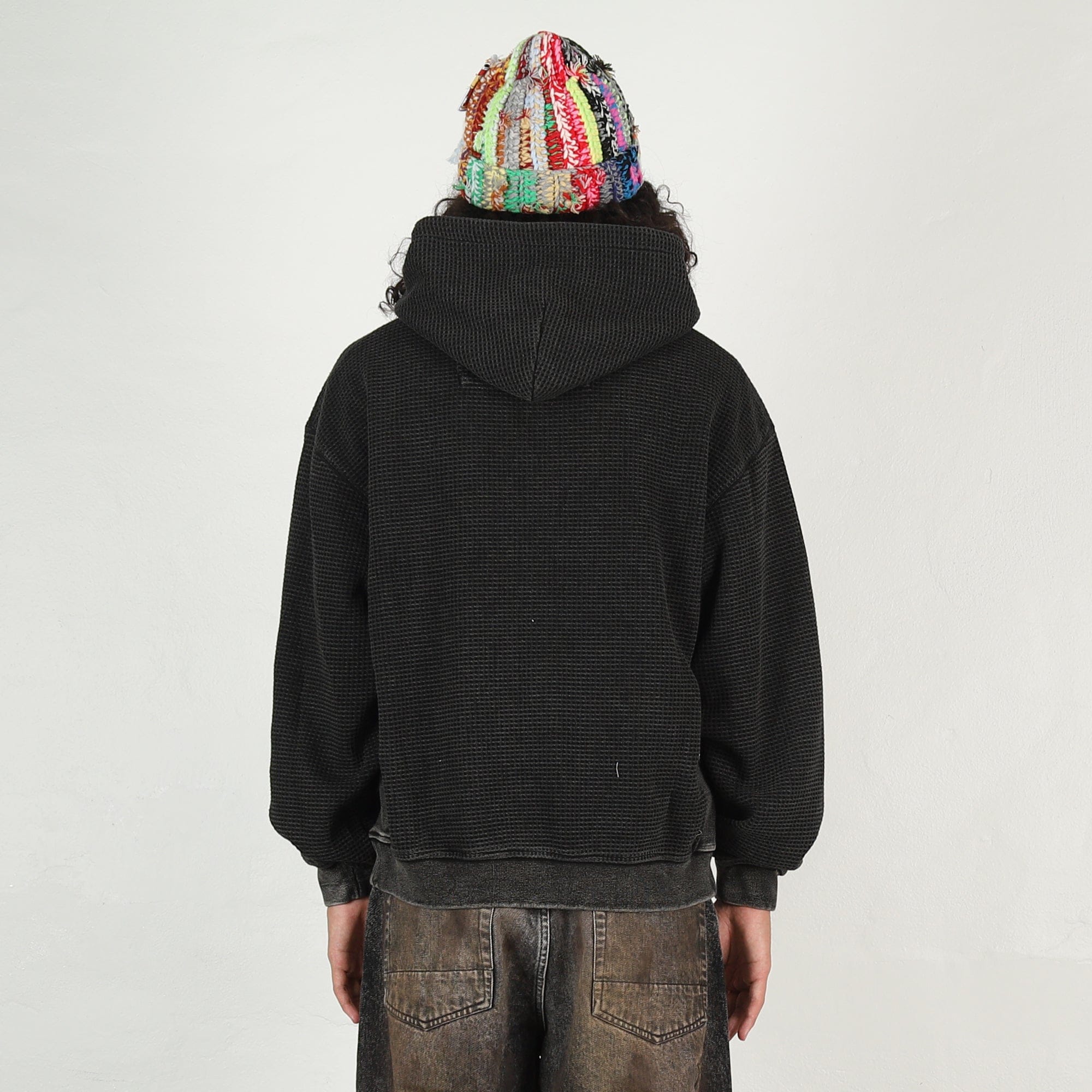 Carpet C-Star Double Zip Thermal Hoodie - Black