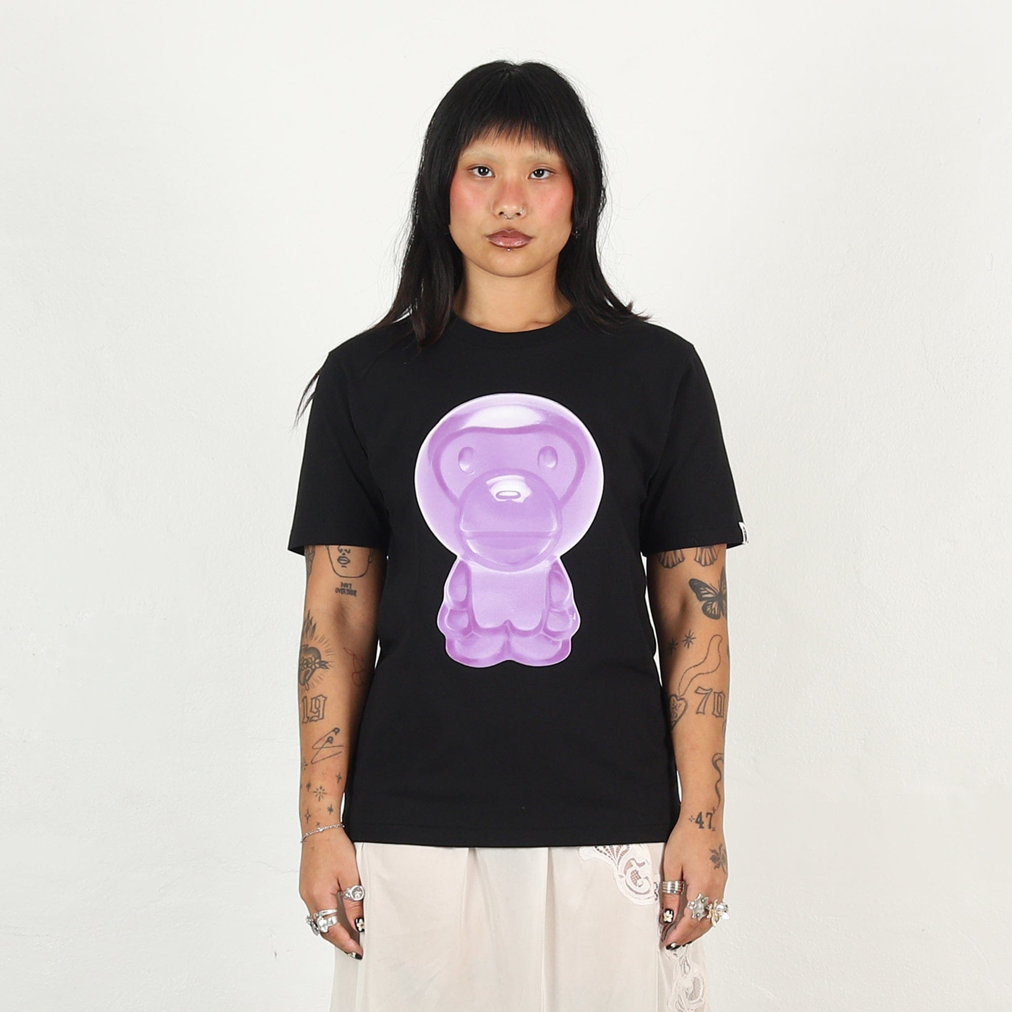 BAPE W' Milo Gummy Candy T-Shirt - Black