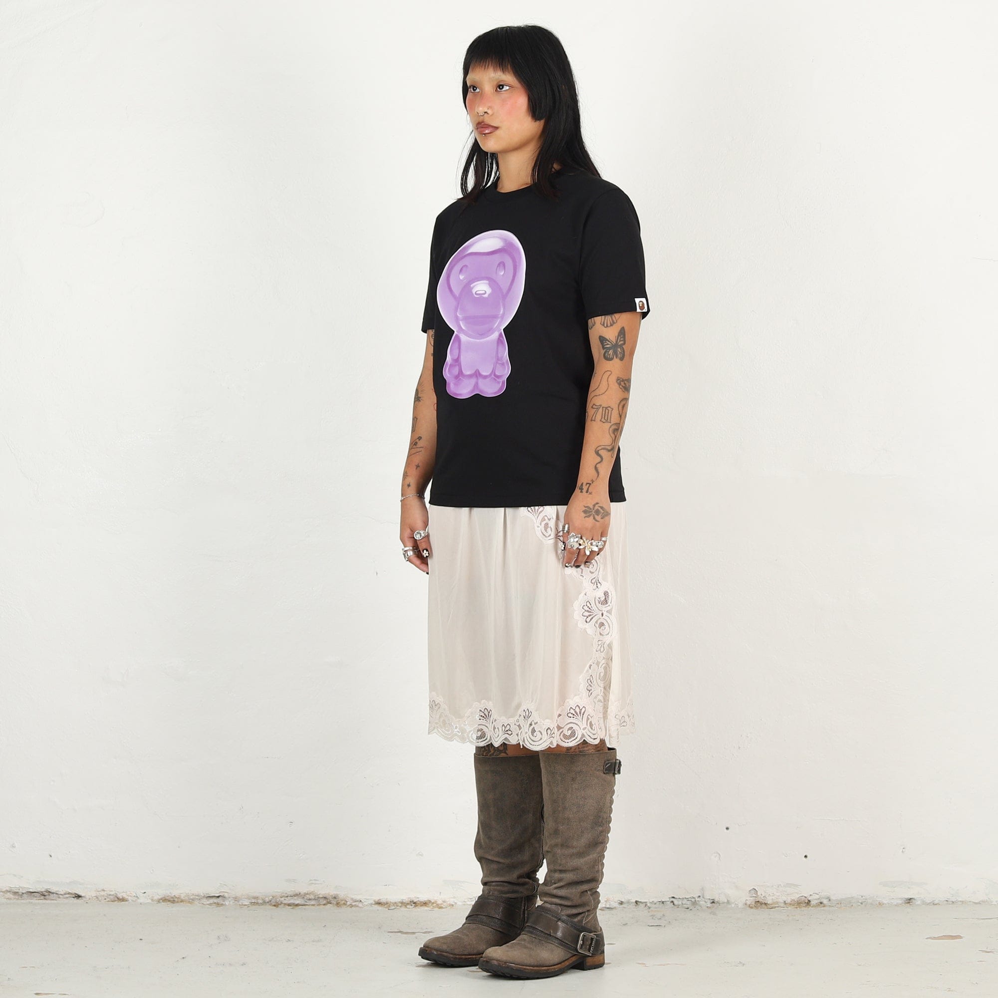 BAPE W' Milo Gummy Candy T-Shirt - Black
