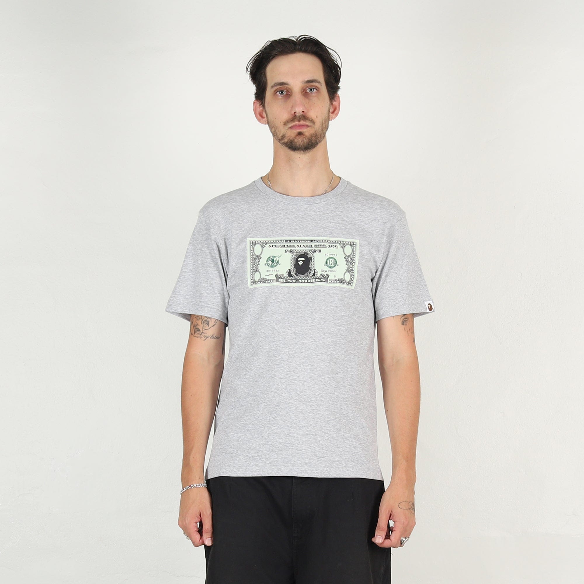 BAPE Banknote T-Shirt - Grey