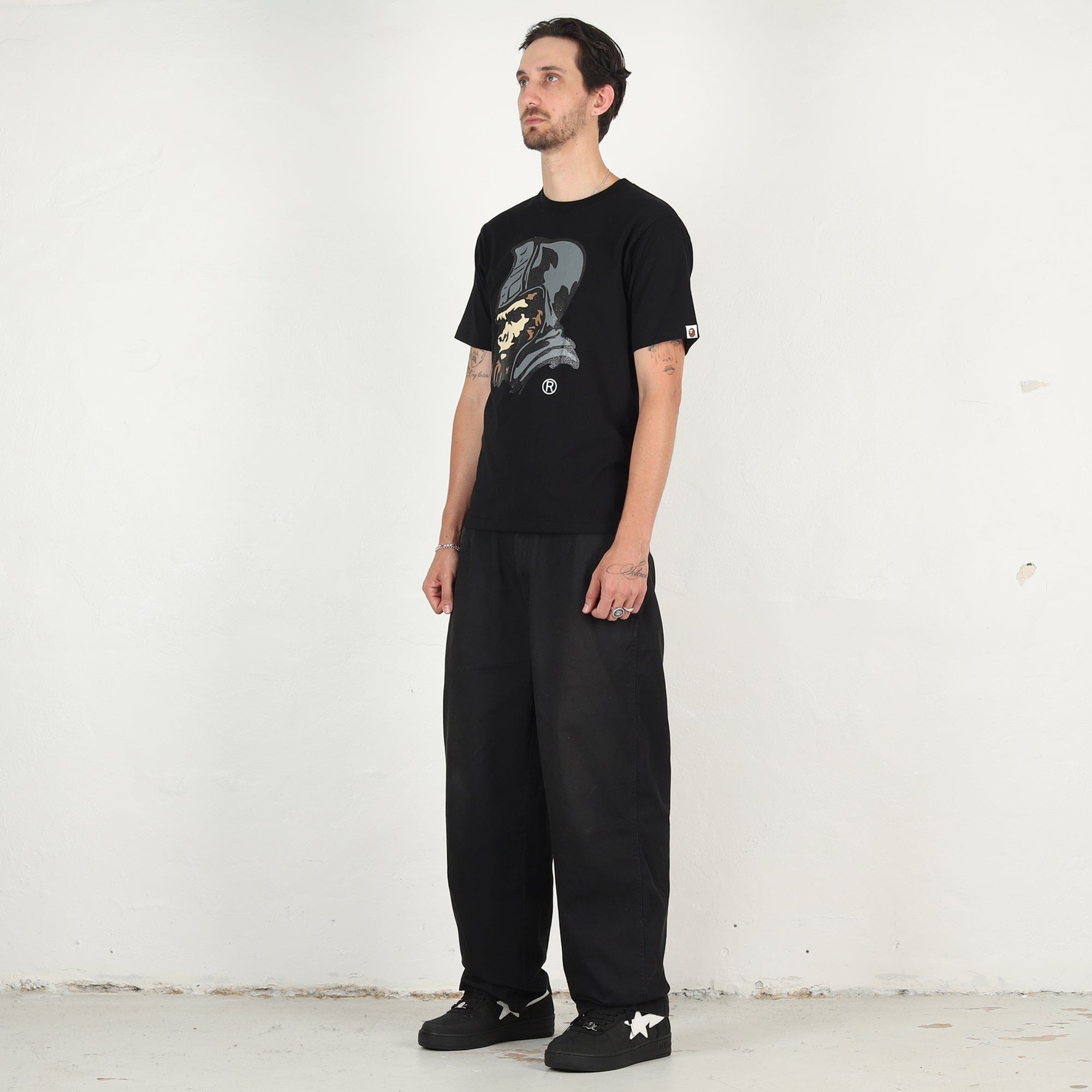 BAPE Glitter General T-Shirt - Black