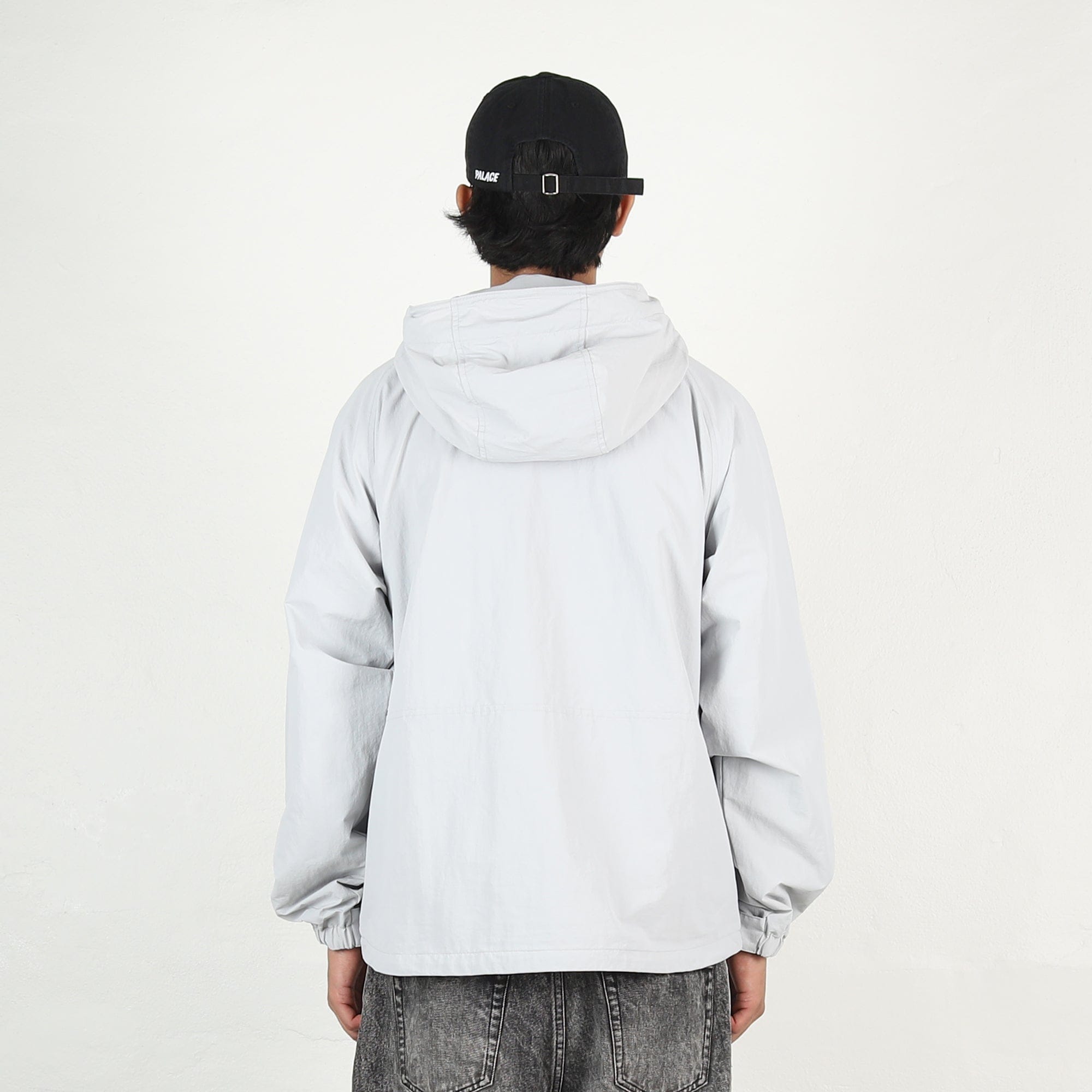 Palace Asym Shell Jacket - Concrete Grey