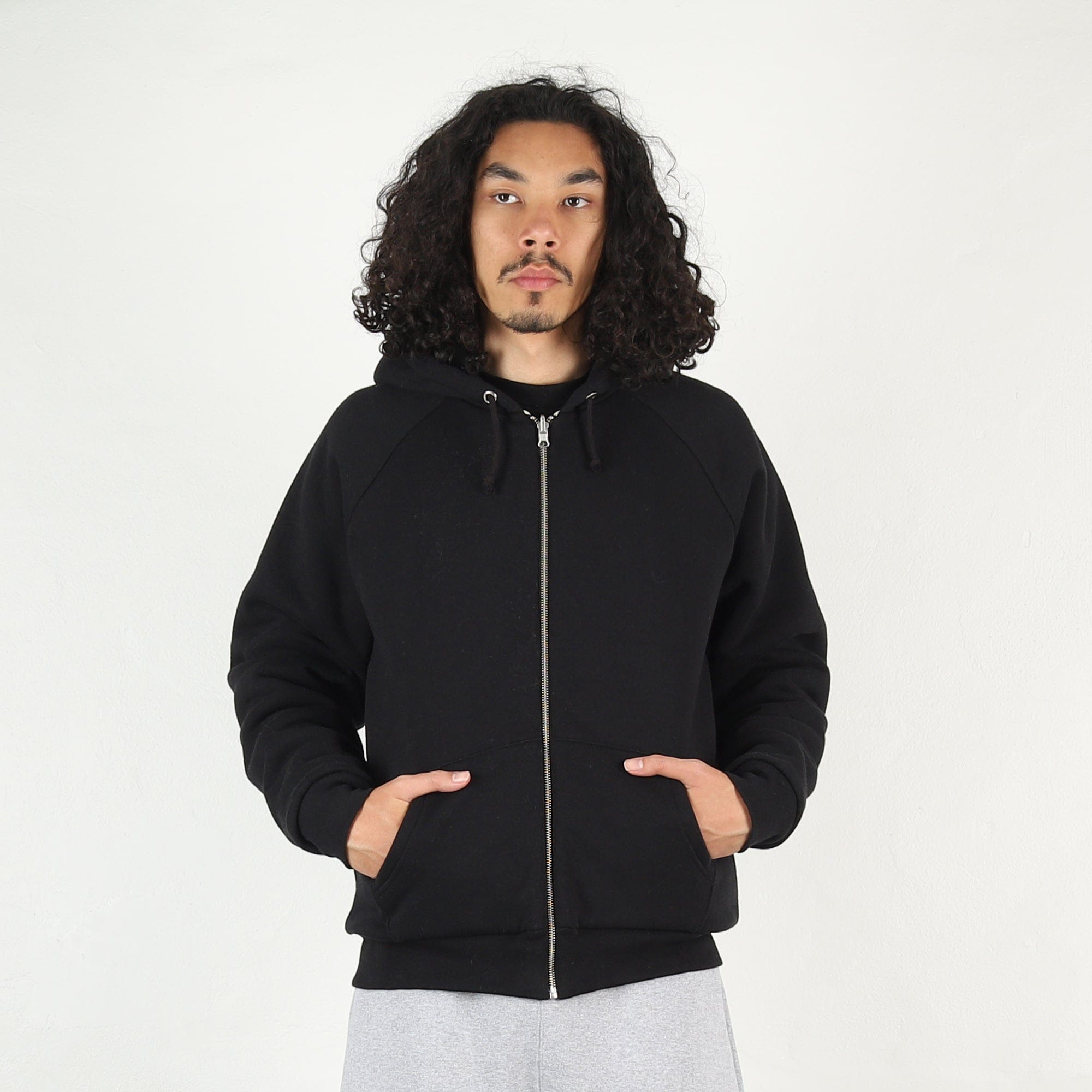 Cease Reversible Zip Hoodie - Black/Stone