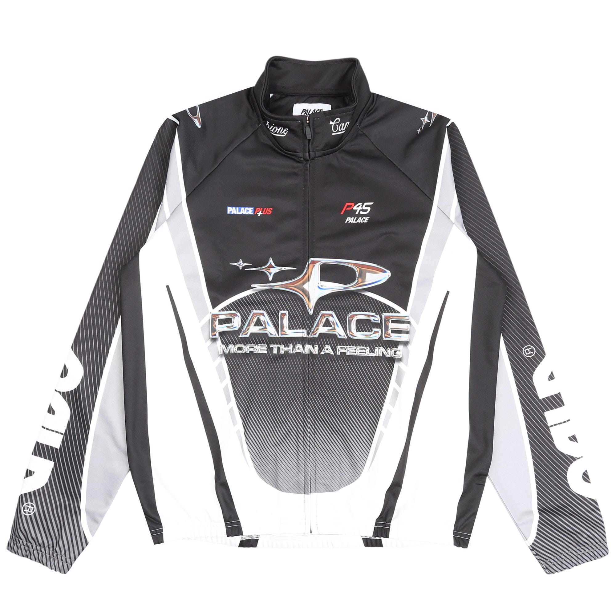 Palace MORE THAN A CYCLING ZIP JACKET - BLACK / SILVER