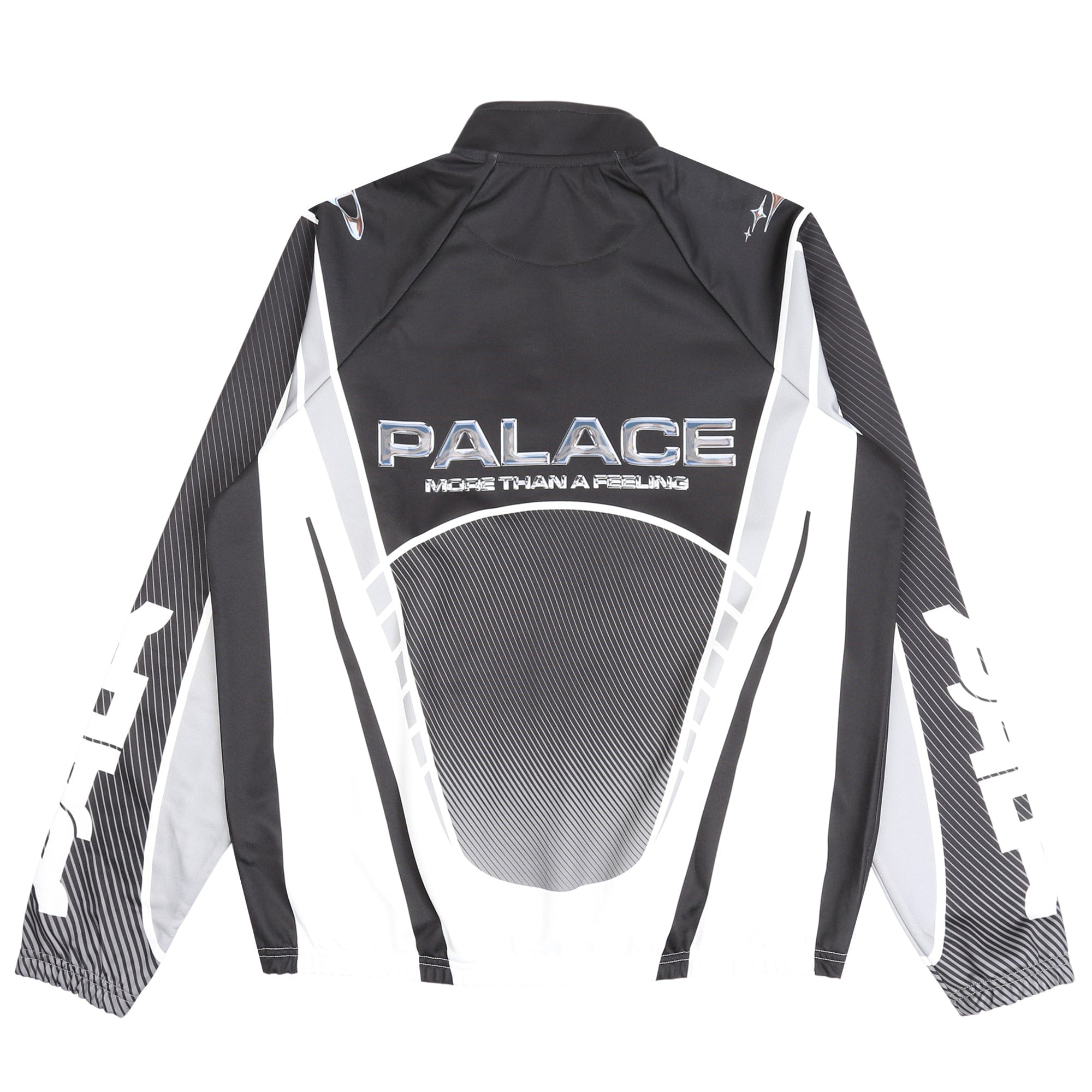 Palace MORE THAN A CYCLING ZIP JACKET - BLACK / SILVER