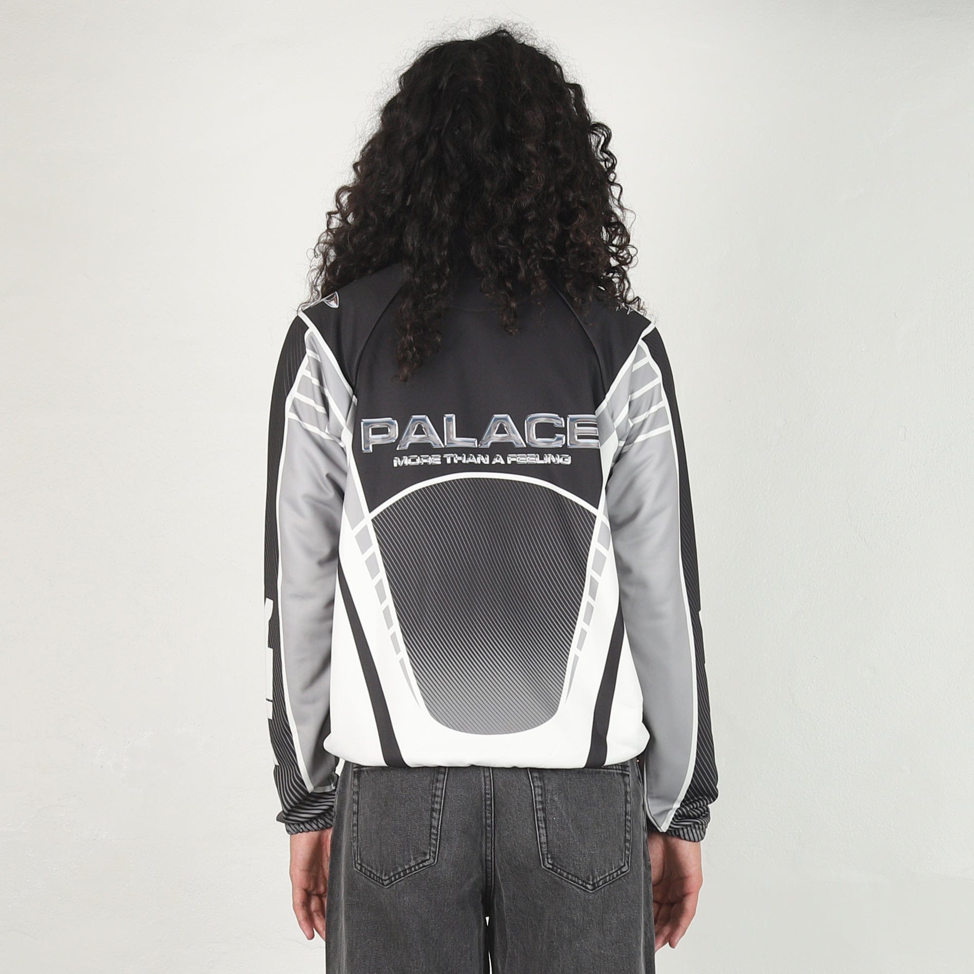 Palace MORE THAN A CYCLING ZIP JACKET - BLACK / SILVER