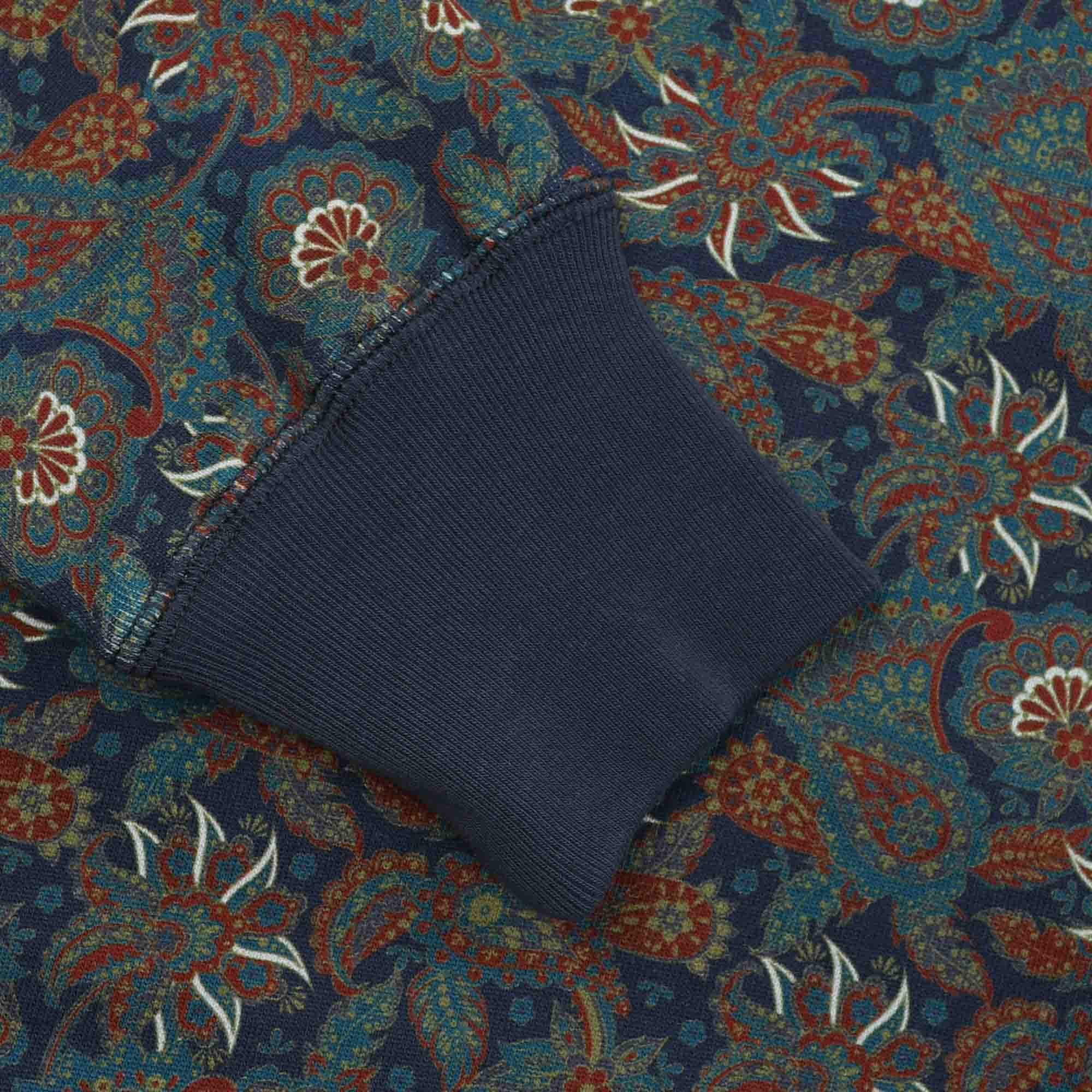 Whimsy Paisley Hoodie - Navy