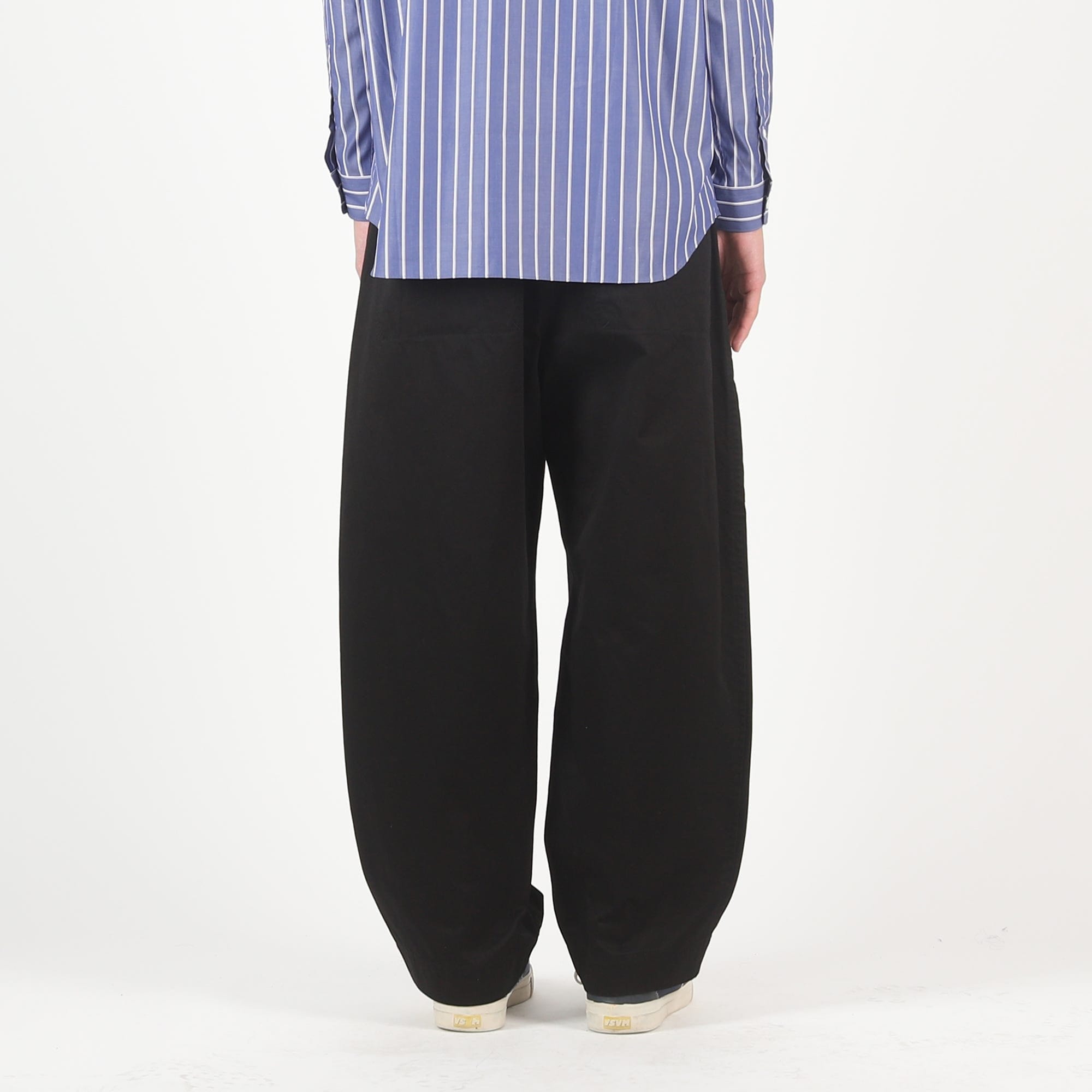 CDG HOMME Polyester Serge Garment Dyed Pants - Black