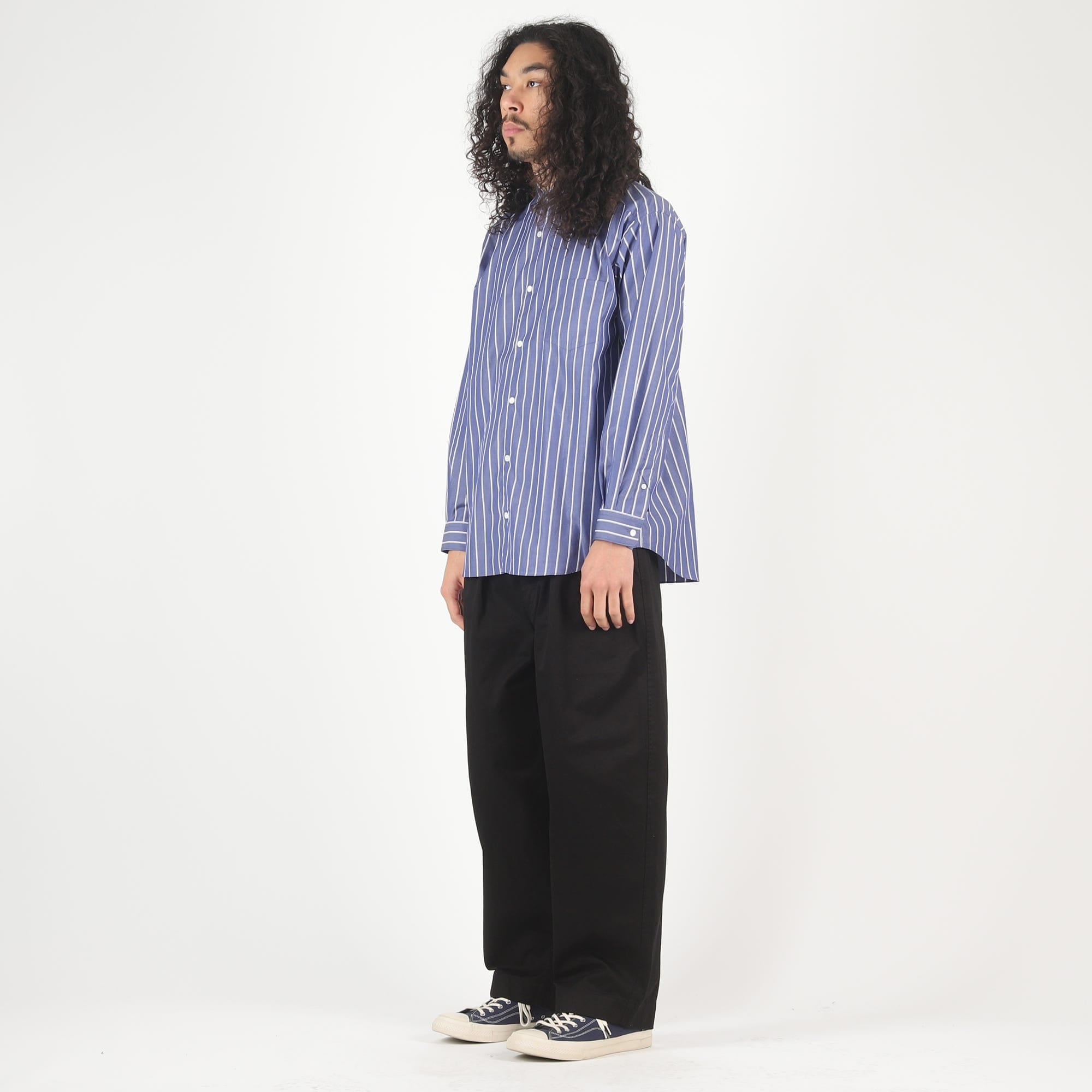 CDG HOMME Polyester Serge Garment Dyed Pants - Black