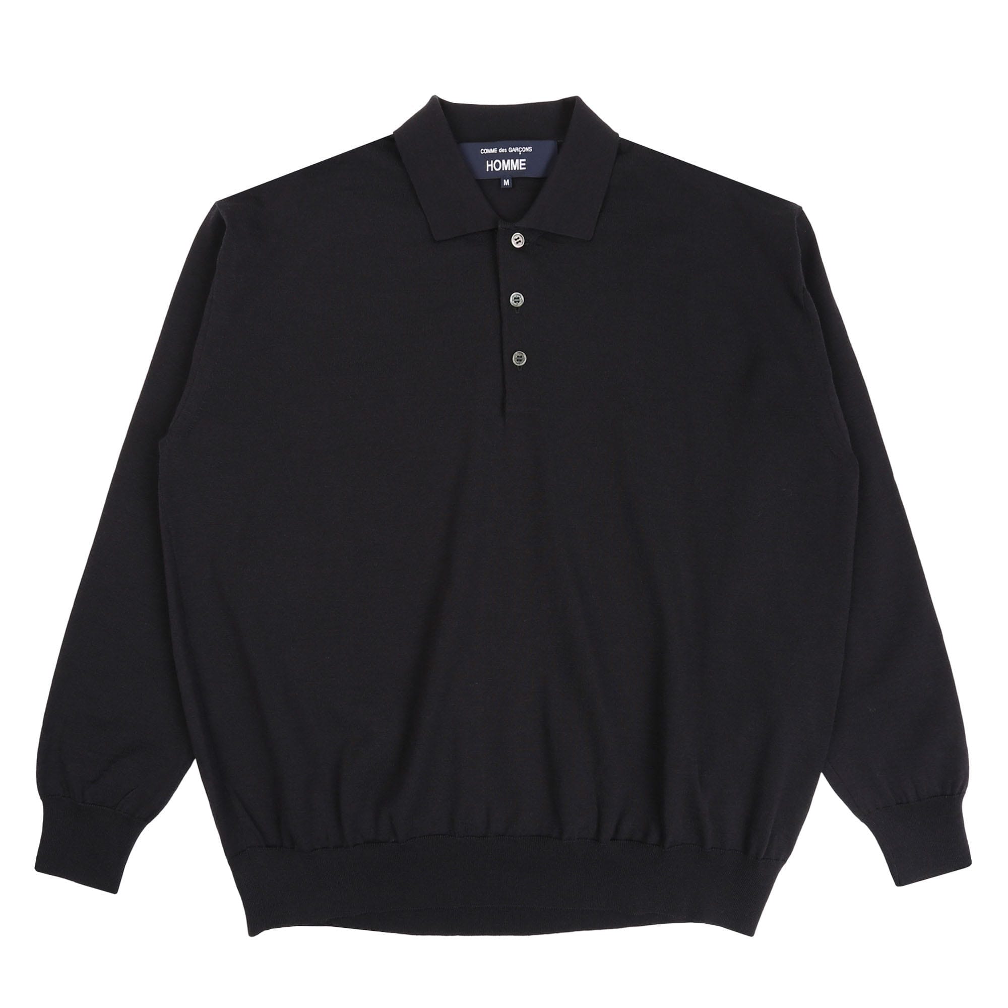 CDG HOMME Worsted Wool Jersey - Dark Navy