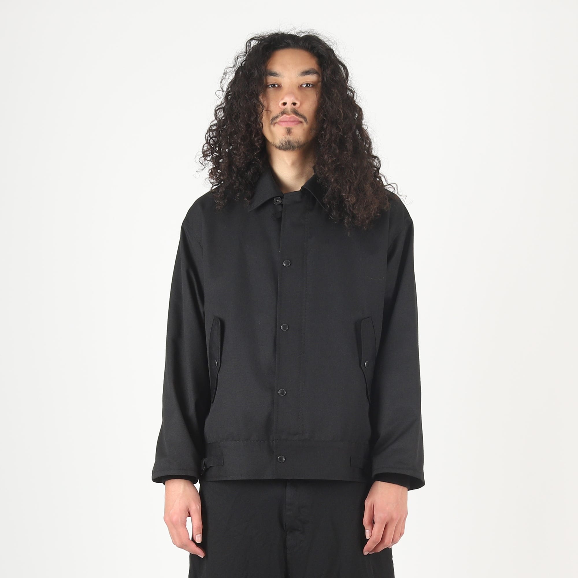 CDG HOMME Wool Polyester Twill Jacket - Black