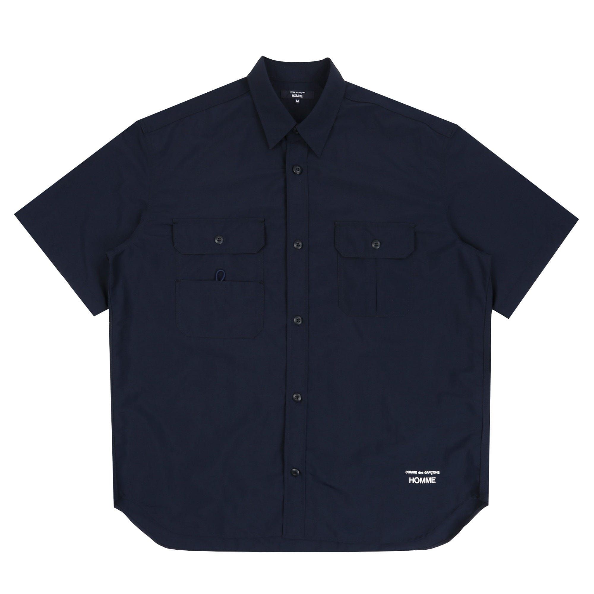 CDG HOMME Nylon Tussah Shirt - Navy