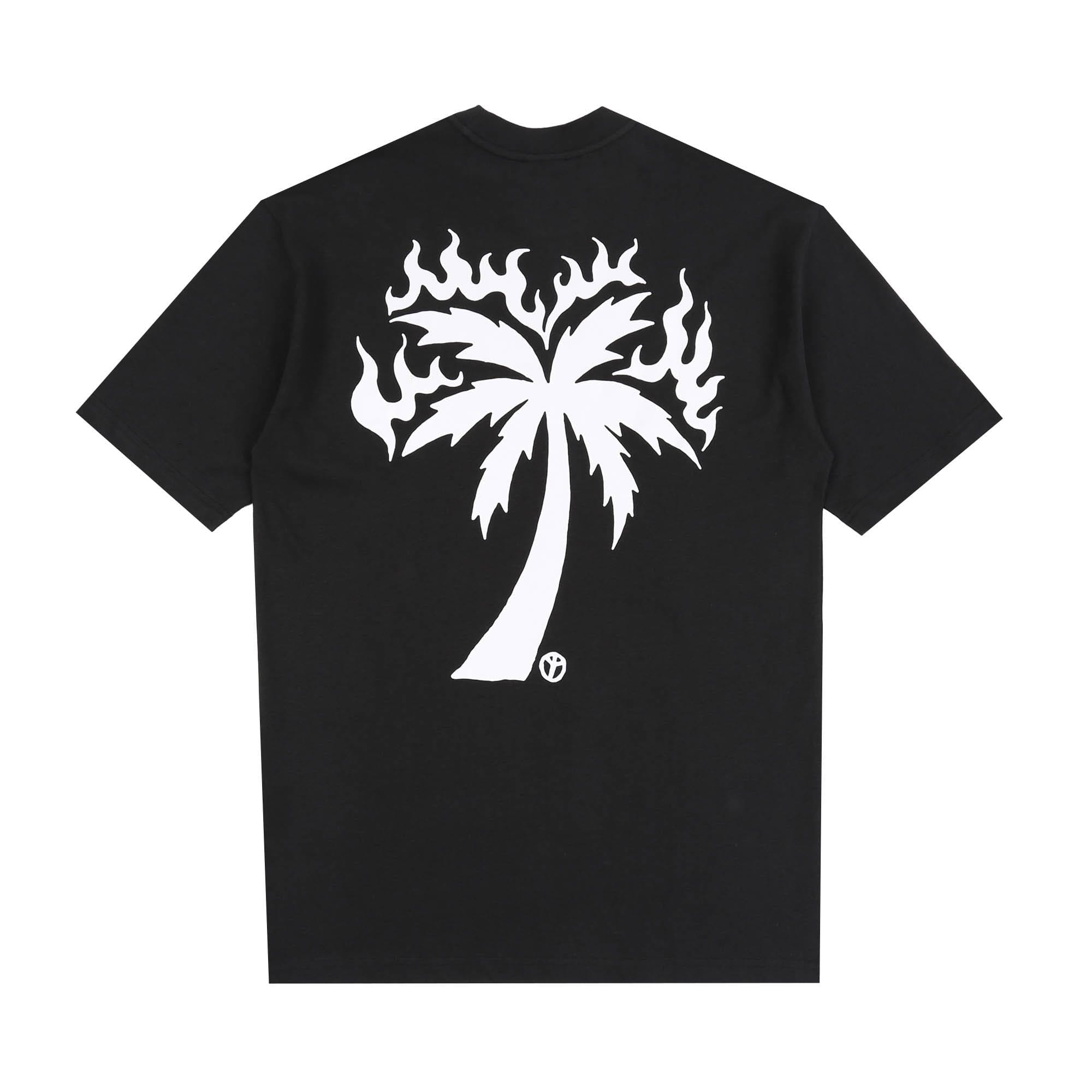 Babylon Burning Palm T-Shirt - Black