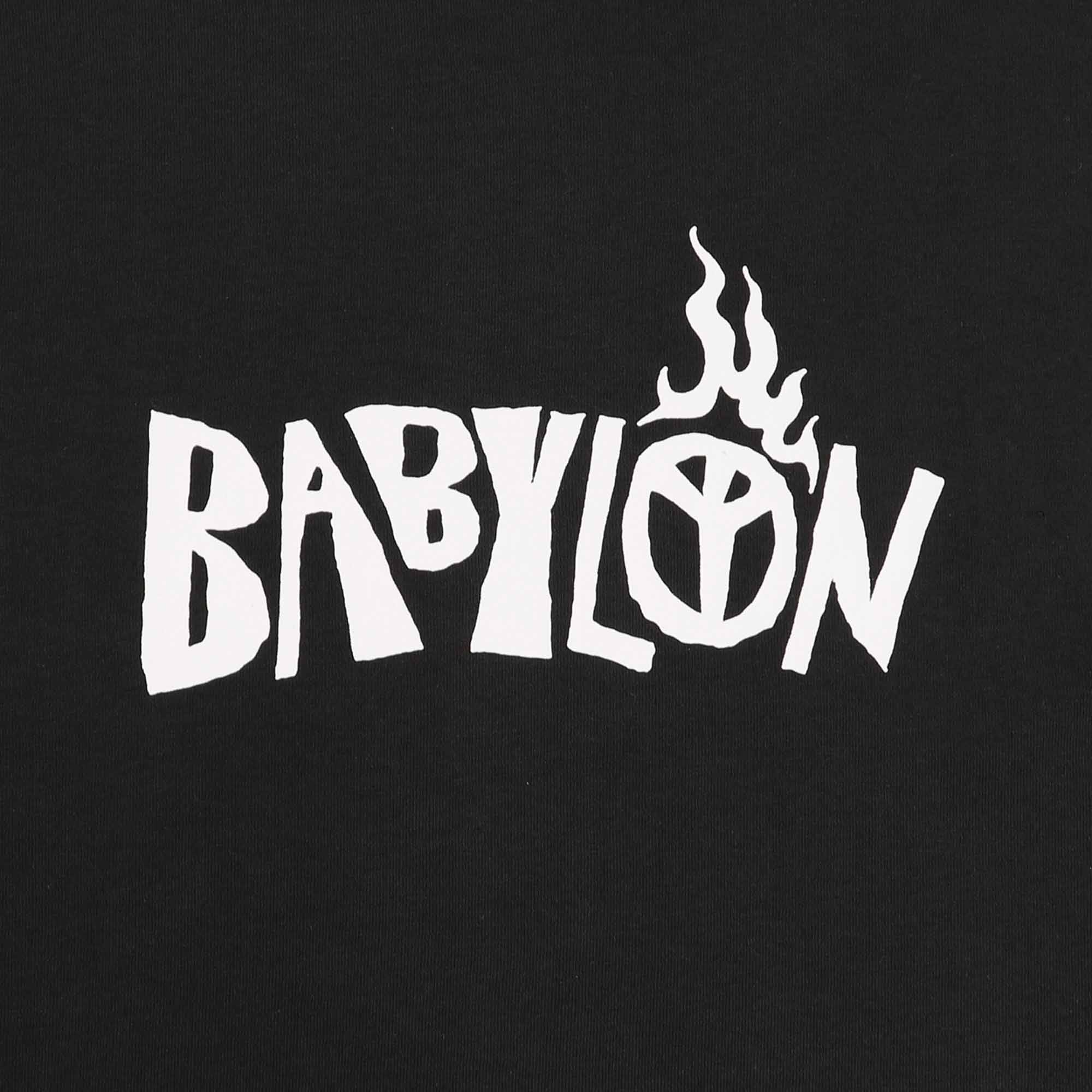 Babylon Burning Palm T-Shirt - Black