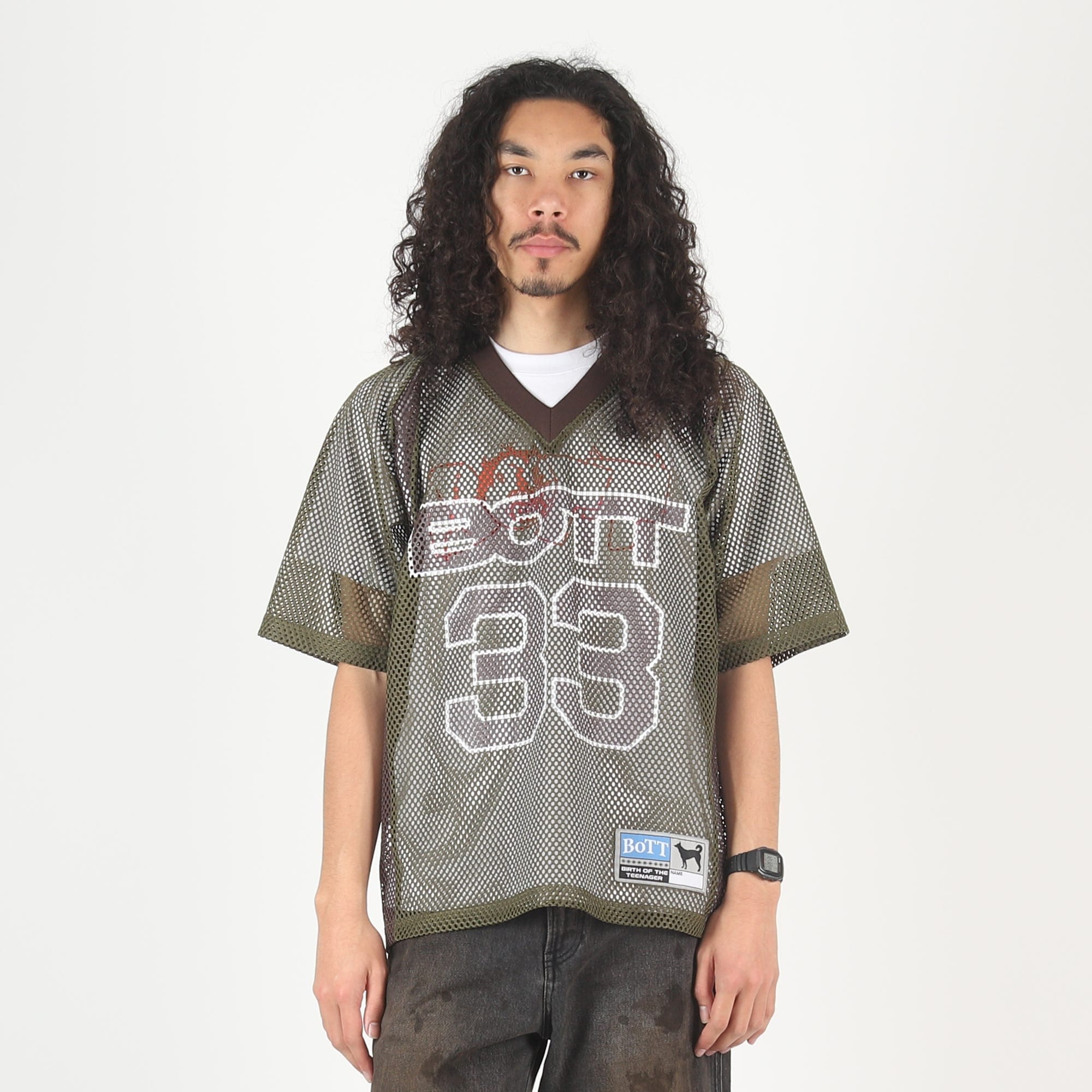 Bott Mesh Football Shirt - Olive