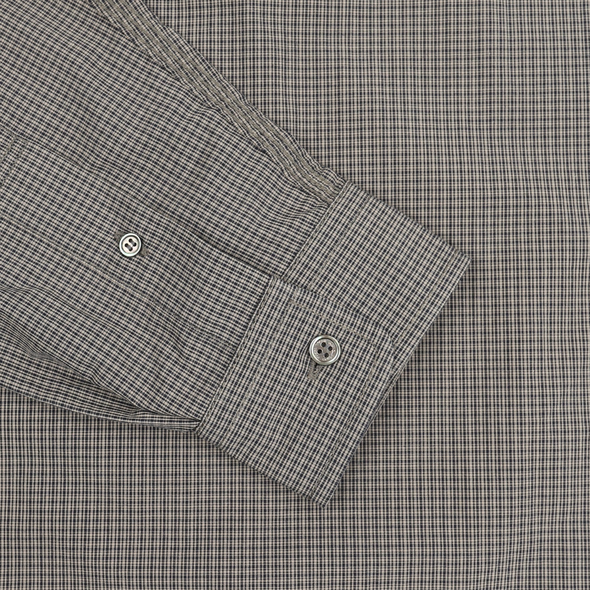 CDG HOMME Cotton Check Shirt - Brown