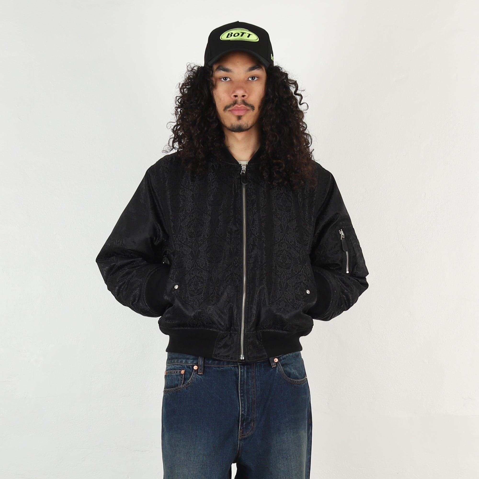 Bott Jacquard MA-1 Jacket - Black