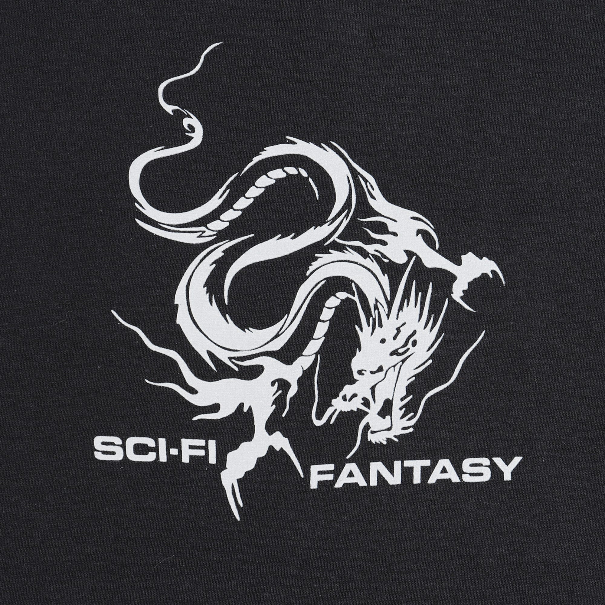 Sci-Fi Fantasy Dragon T-Shirt - Black