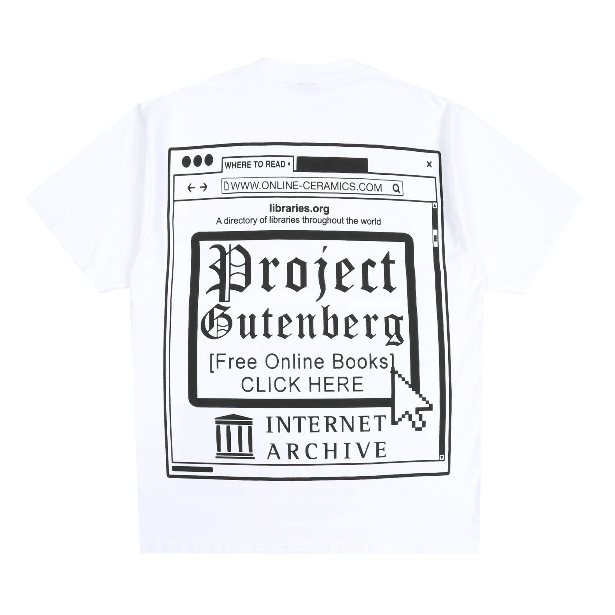 Online Ceramics I Read Dead People T-Shirt - White
